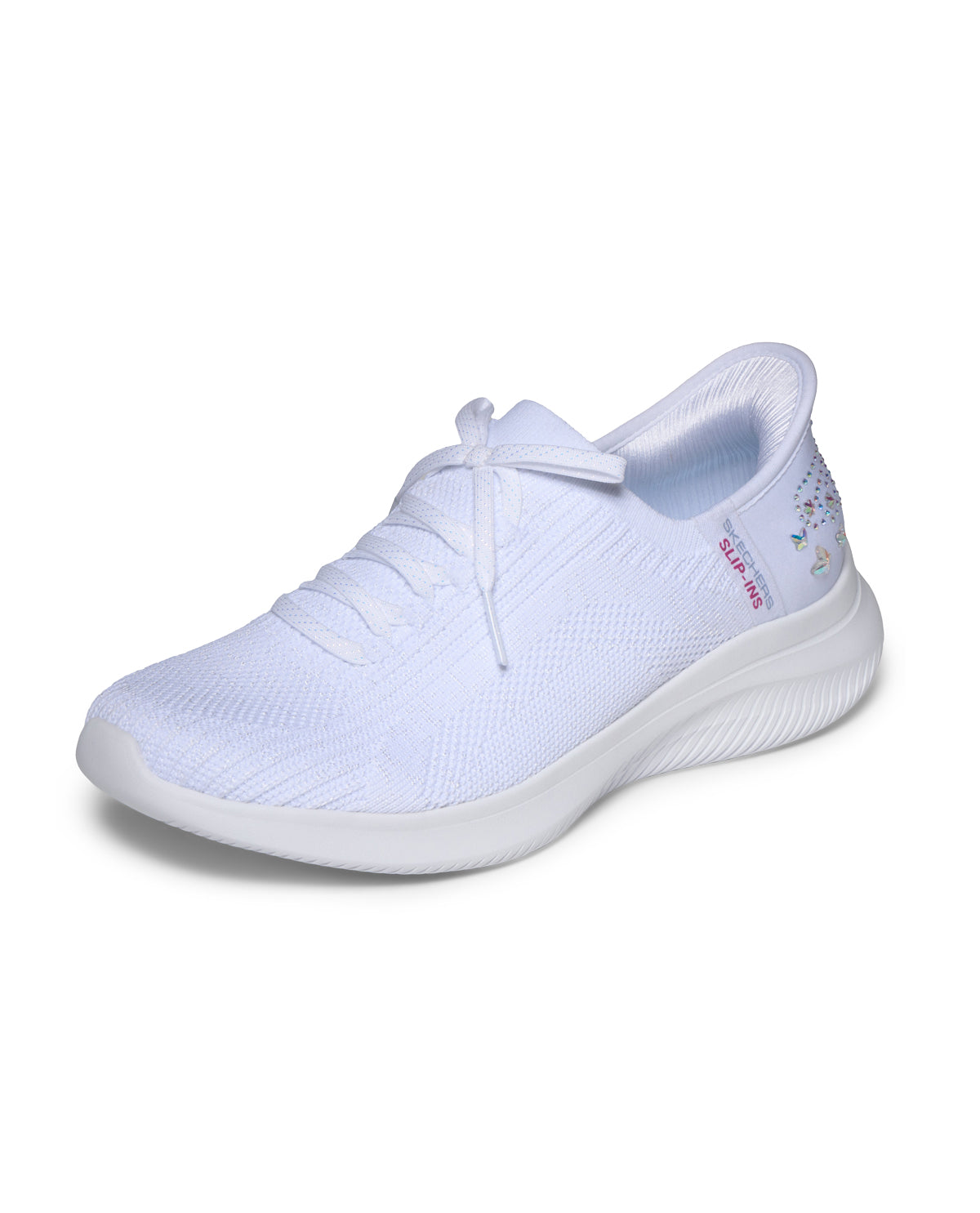White sneaker on a white background