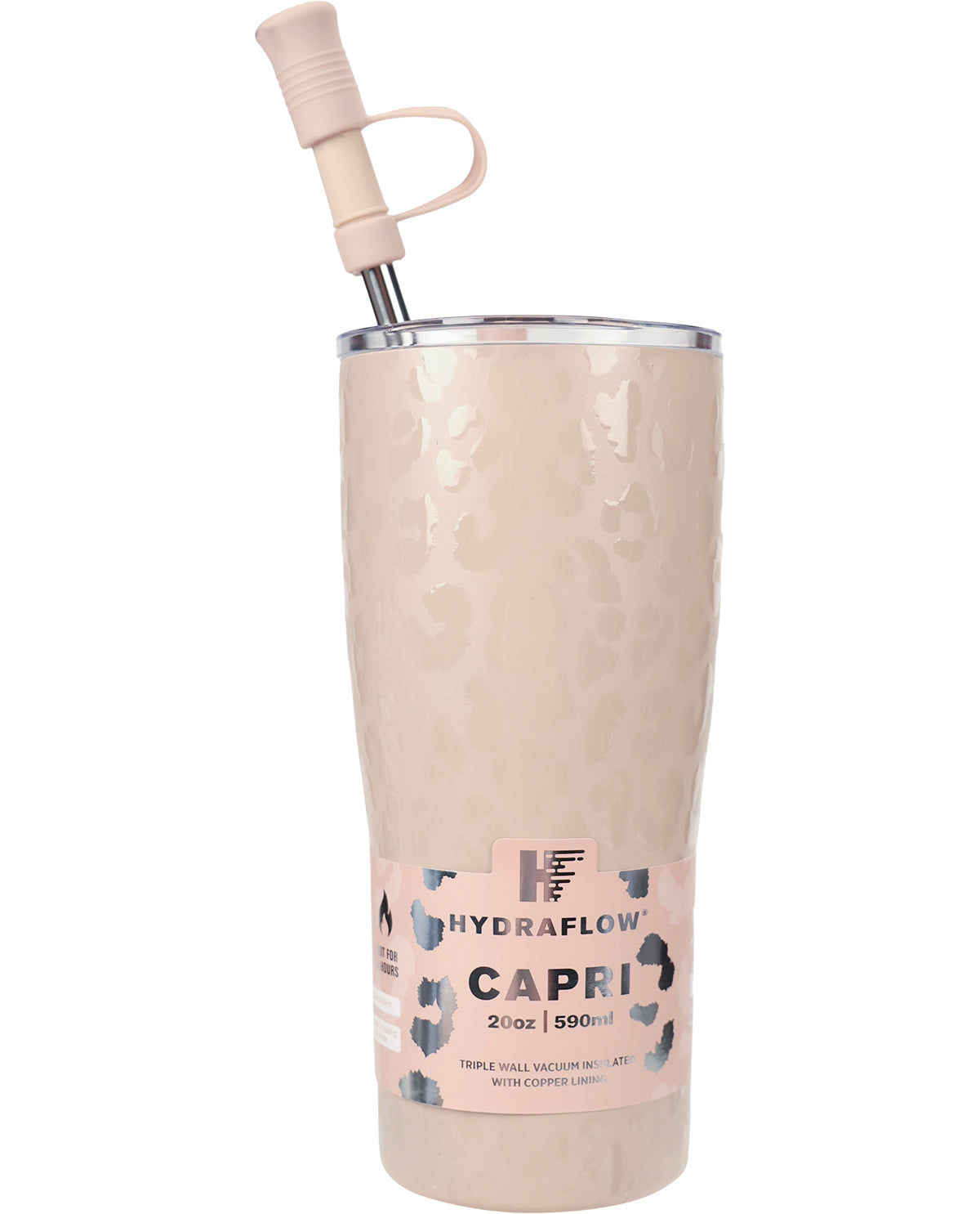 Hydraflow 20oz Cheetah Clay Tumbler