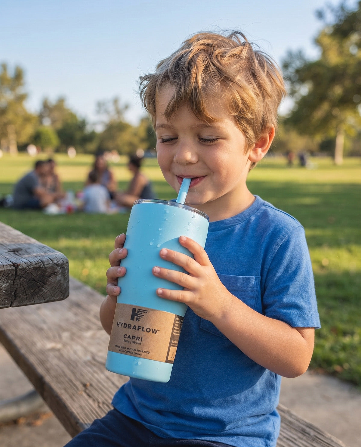 Hydraflow 20oz Powder Aqua Capri Insulated Tumbler