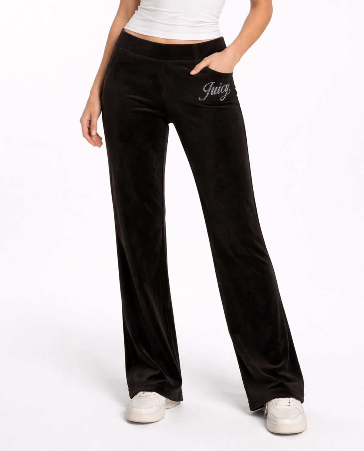 Juicy Couture Velour Pant Black