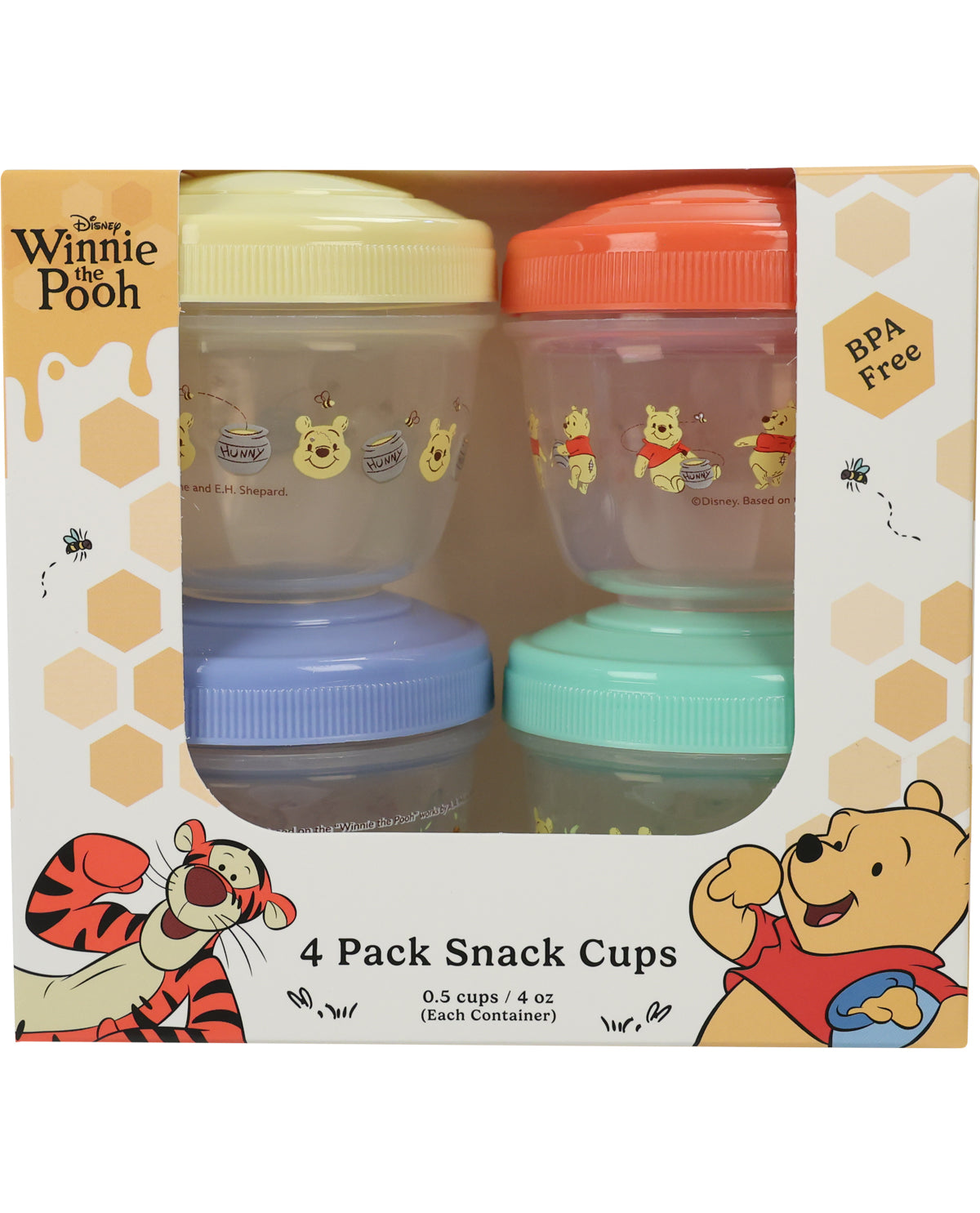 Pooh 4 Piece Snack Cups