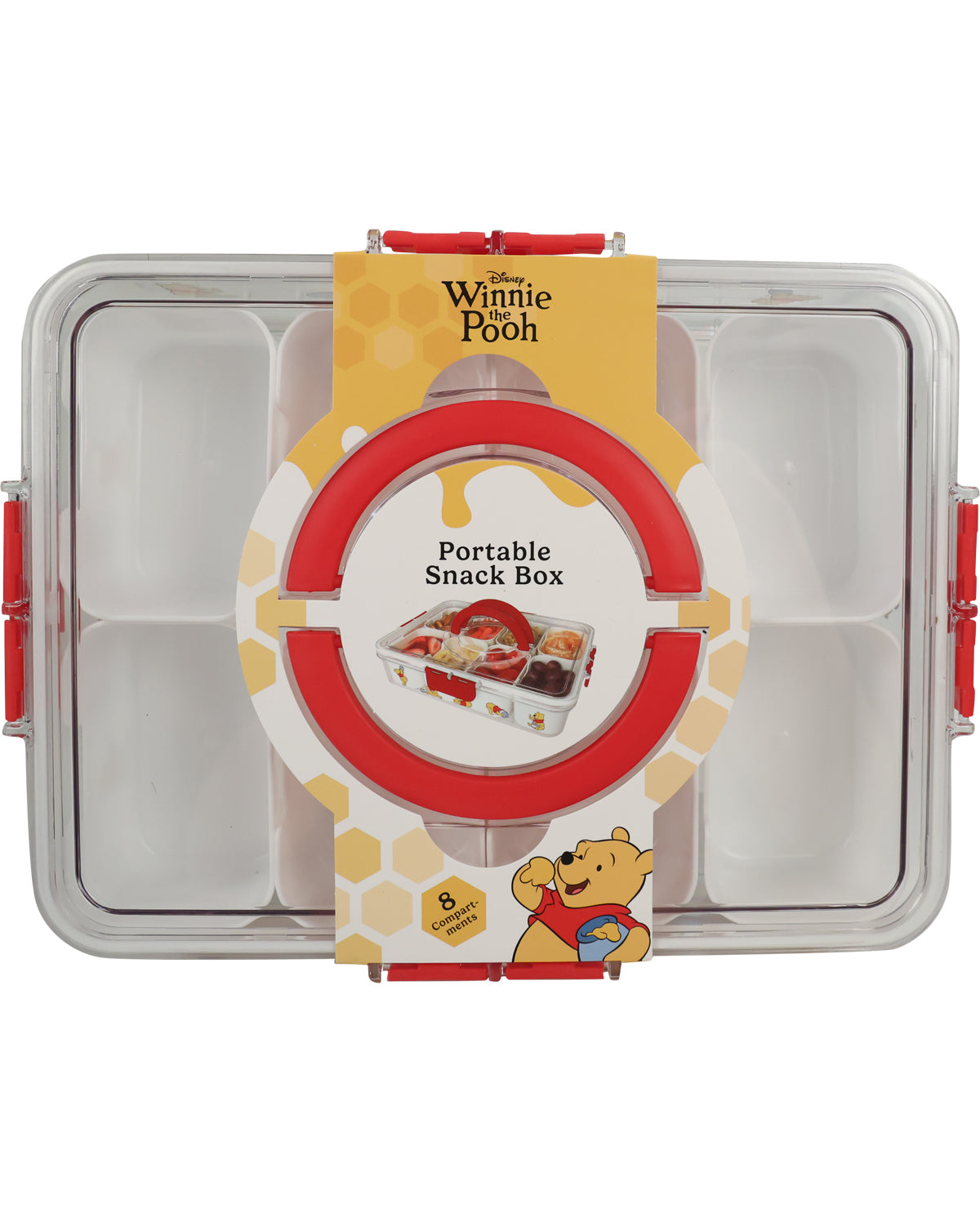 Pooh 8 Compartment Snackle Box-Large