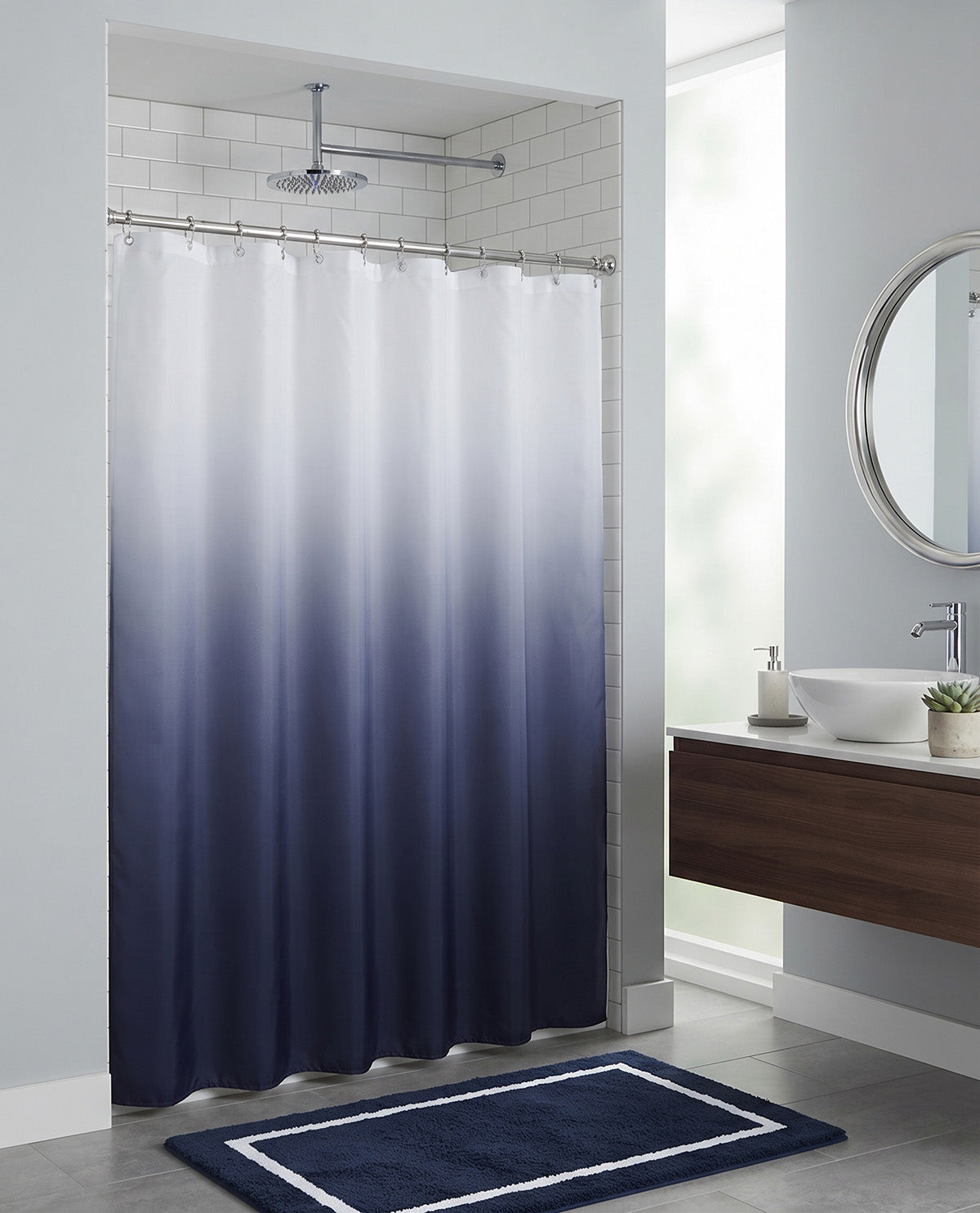 Ombre 13pc Shower Curtain Set