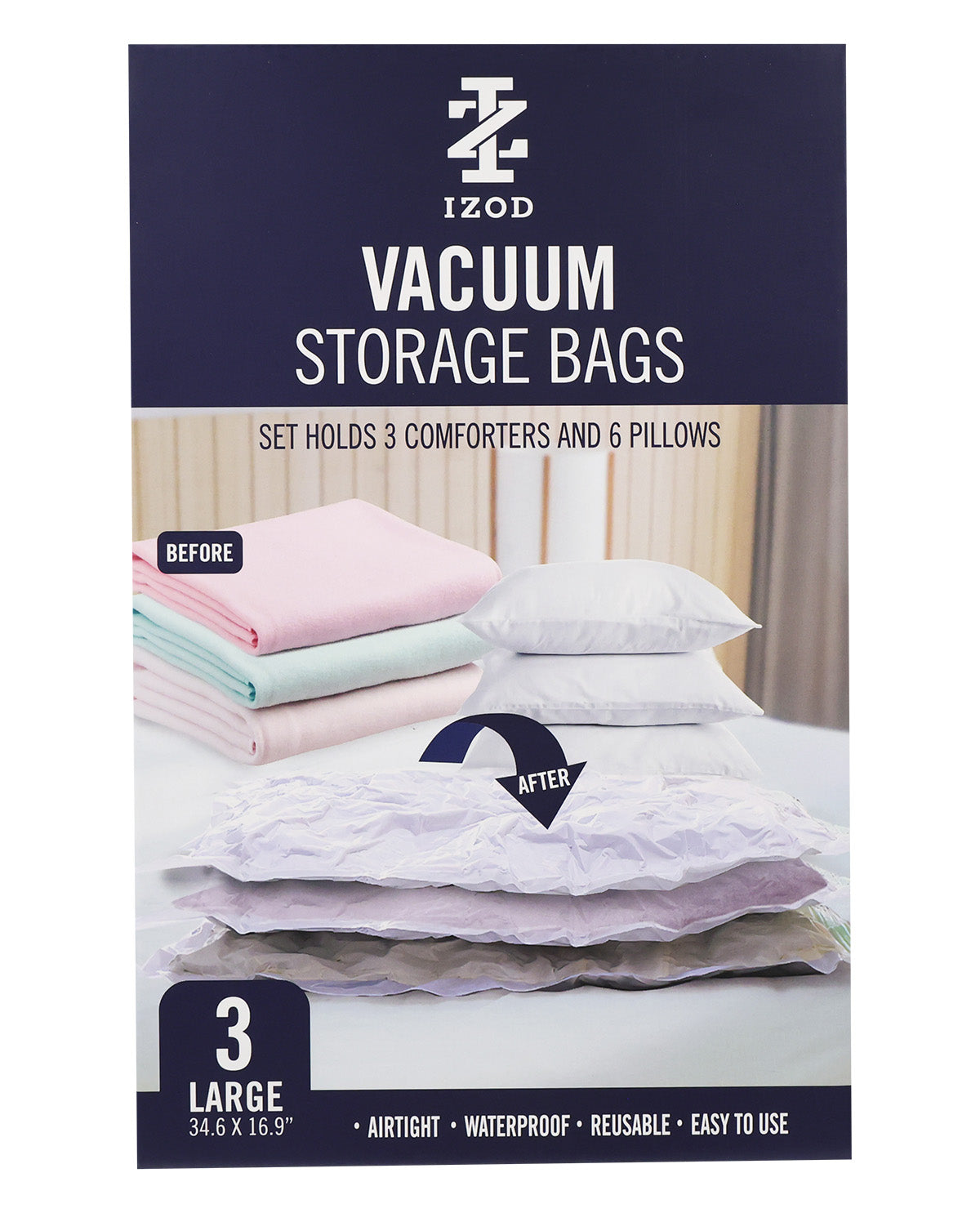 Izod 3 Piece Vacuum Storage Bags