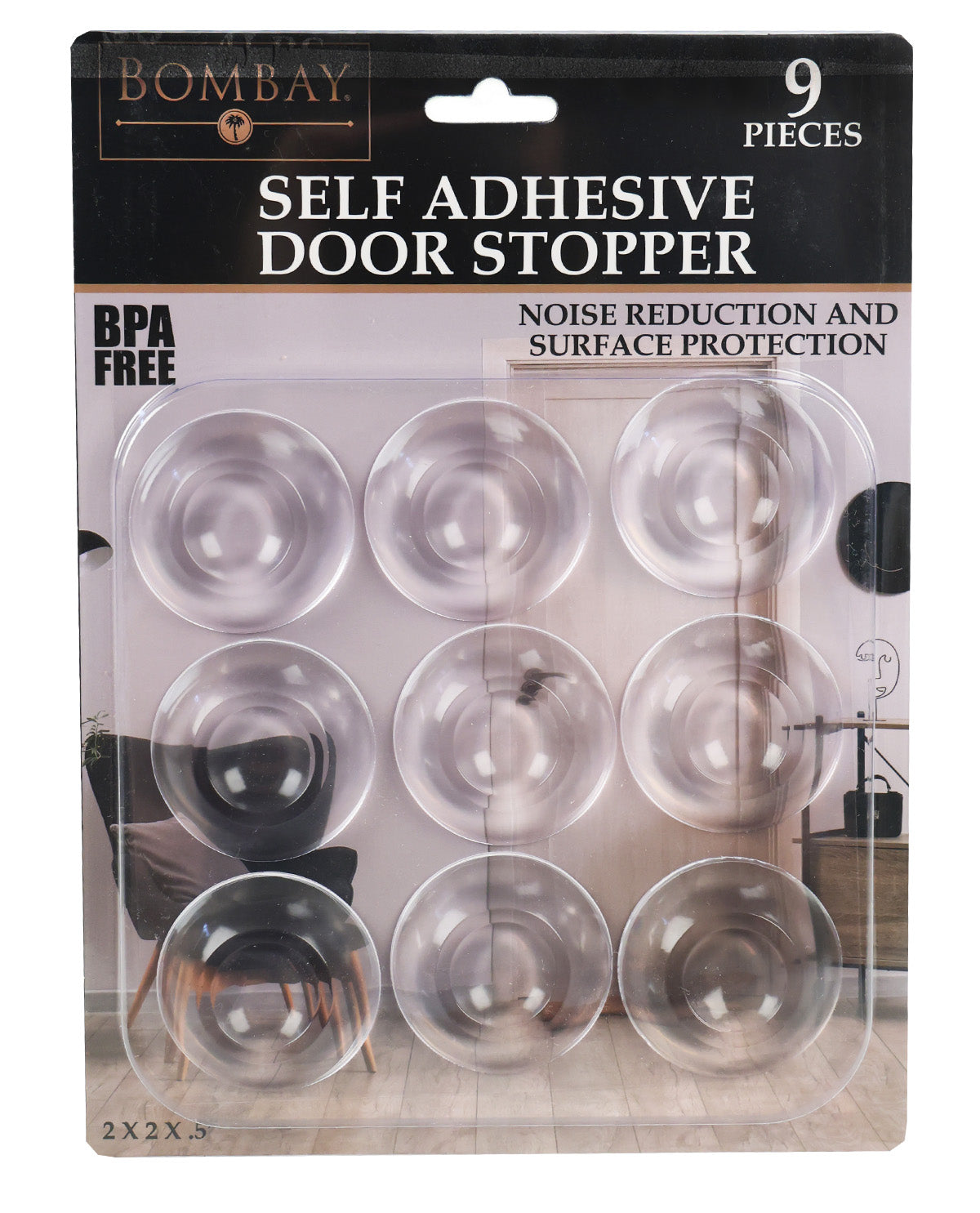 Bombay 9 Piece Self Adhesive Door Stoppers