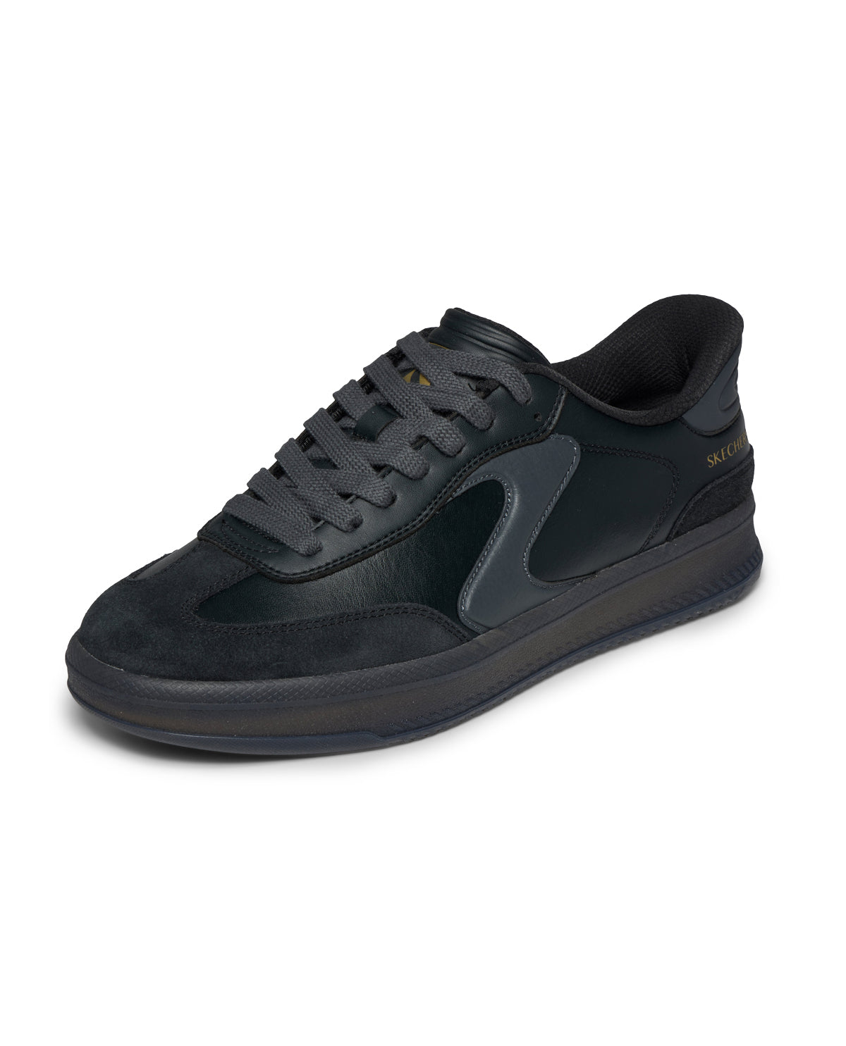 Black sneaker on a white background