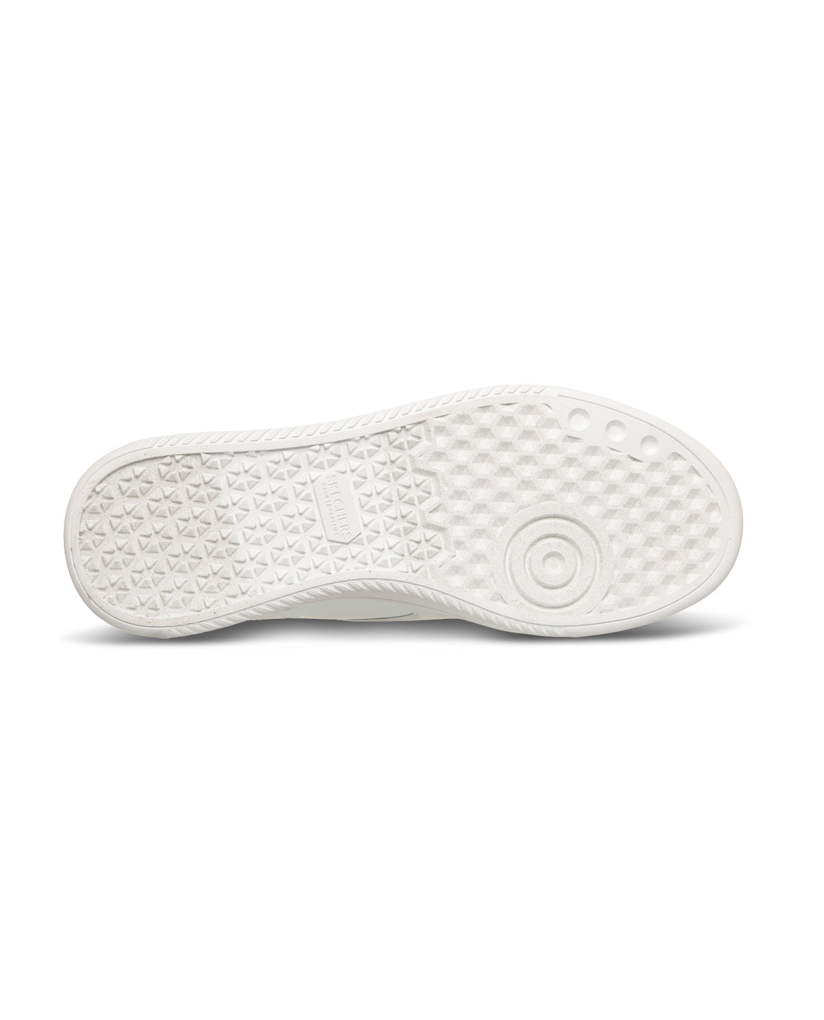 White sole shoe on a white background