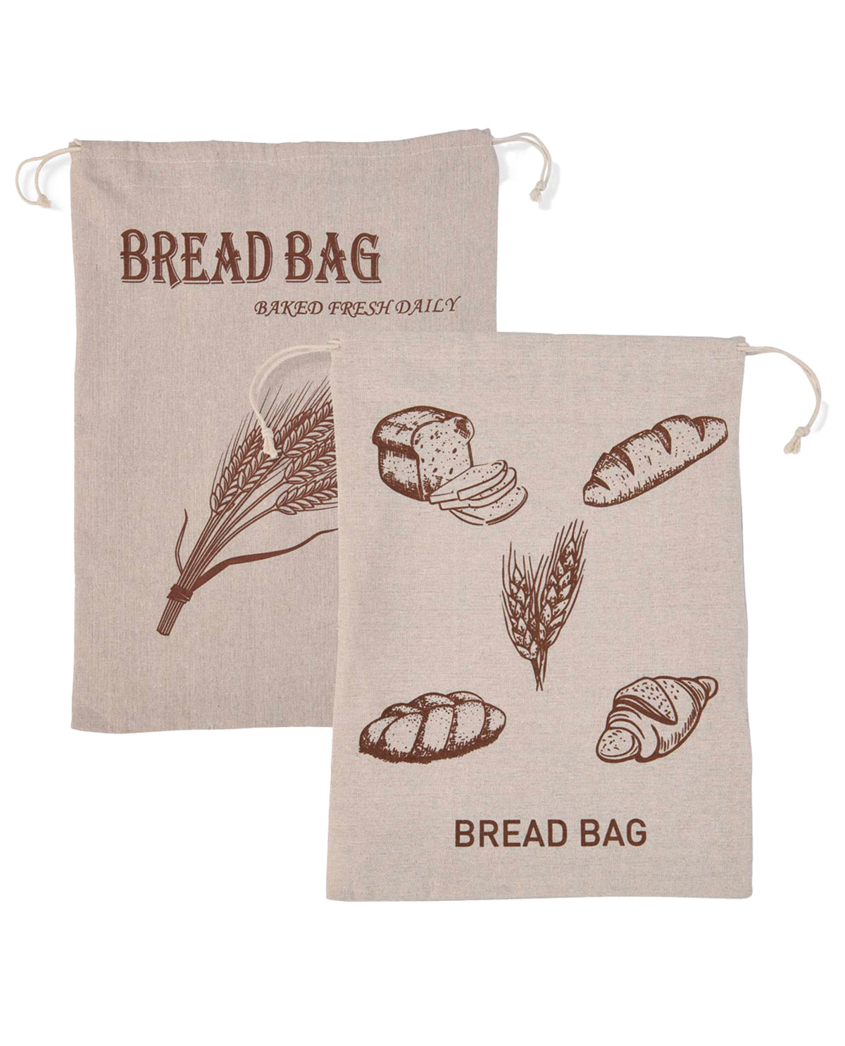 Lined Bread Saver Bag Set Of 2