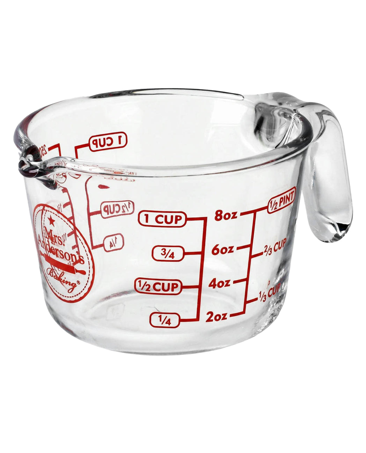 Mrs. Anderson Glass Measure 1 Cup