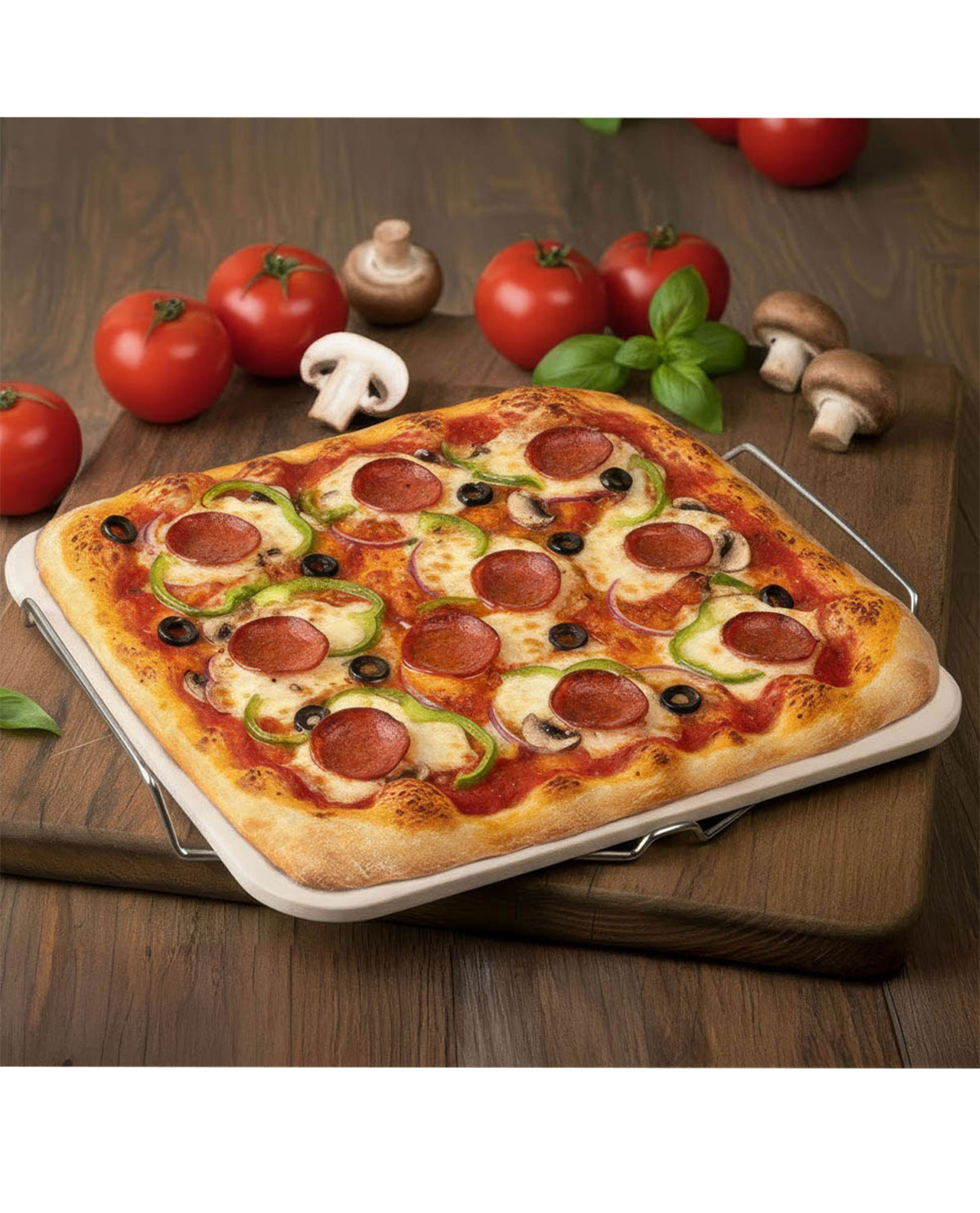 13" Rectangle Pizza Stone