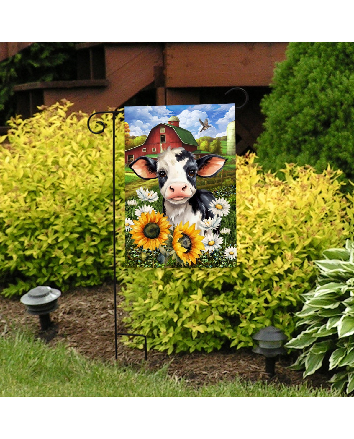 Cute Cow Garden Flag