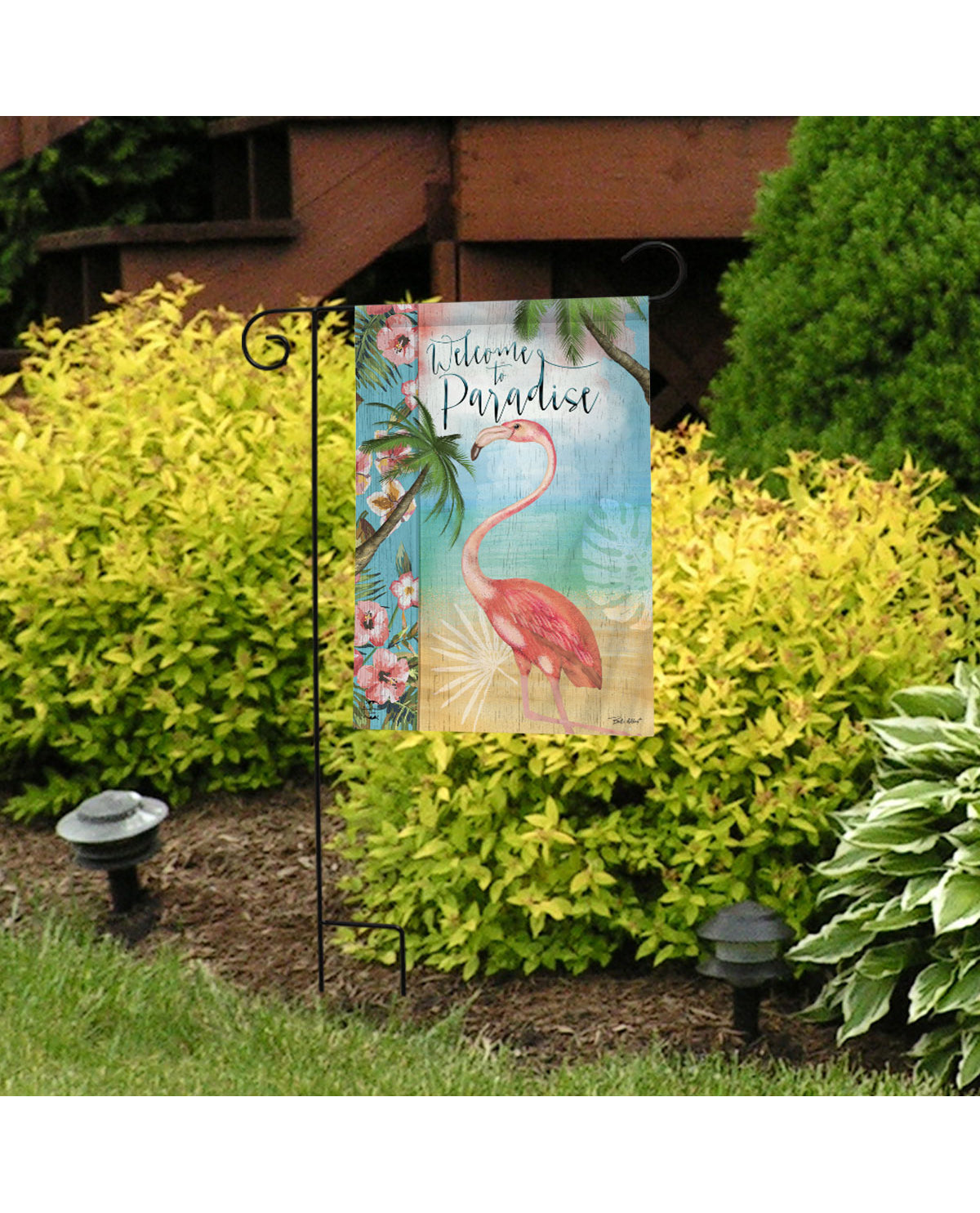 "Welcome To Paradise" Garden Flag