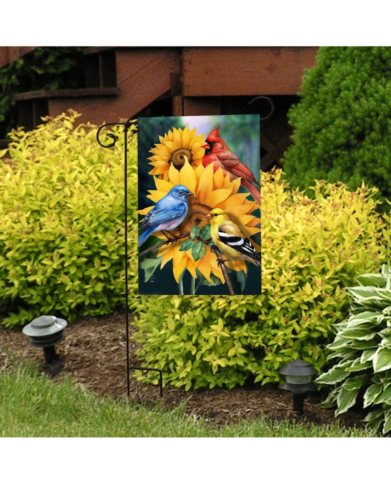 Birds In The Garden Garden Flag