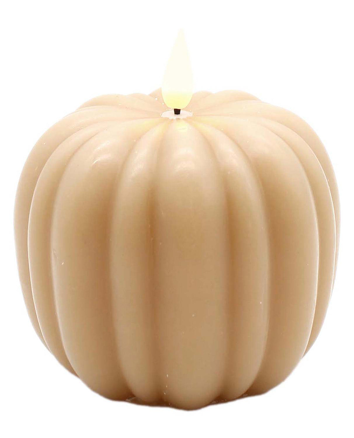 Small Gold Pumpkin Led Candle