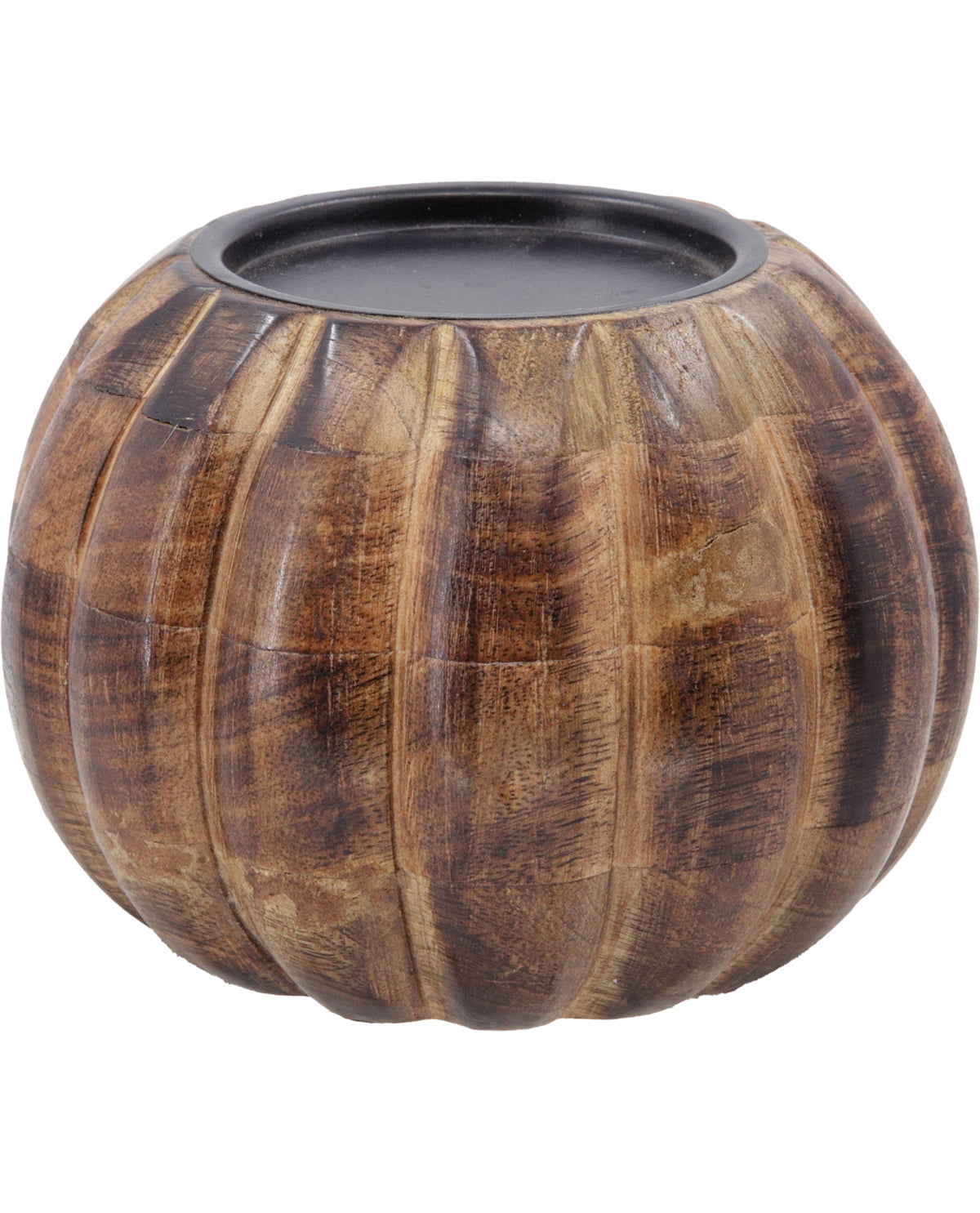 Wood Pumpkin Pillar Holder