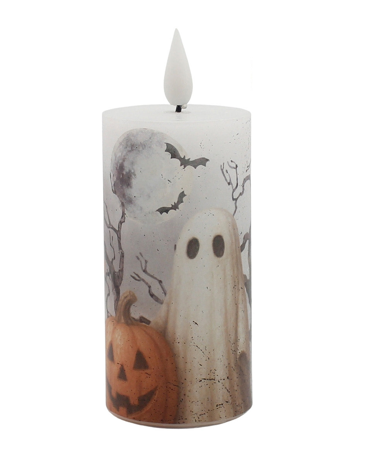 Ghost & Pumpkin Led Votive