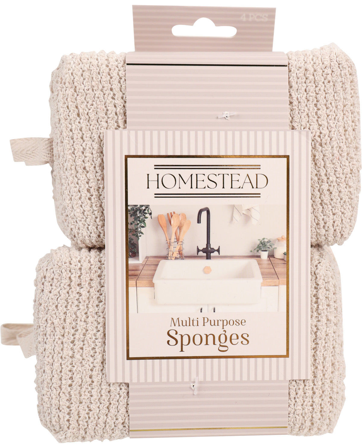 Homestead 4 Piece Sponge Set - Moonbeam