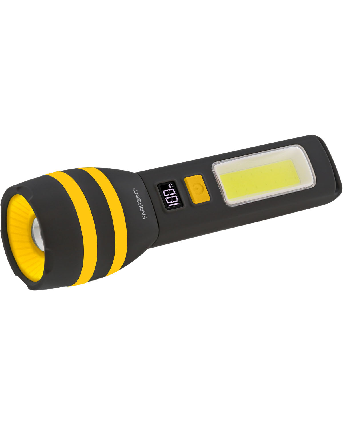 500LM/150LM Dual Light,Digital Display Flashlight