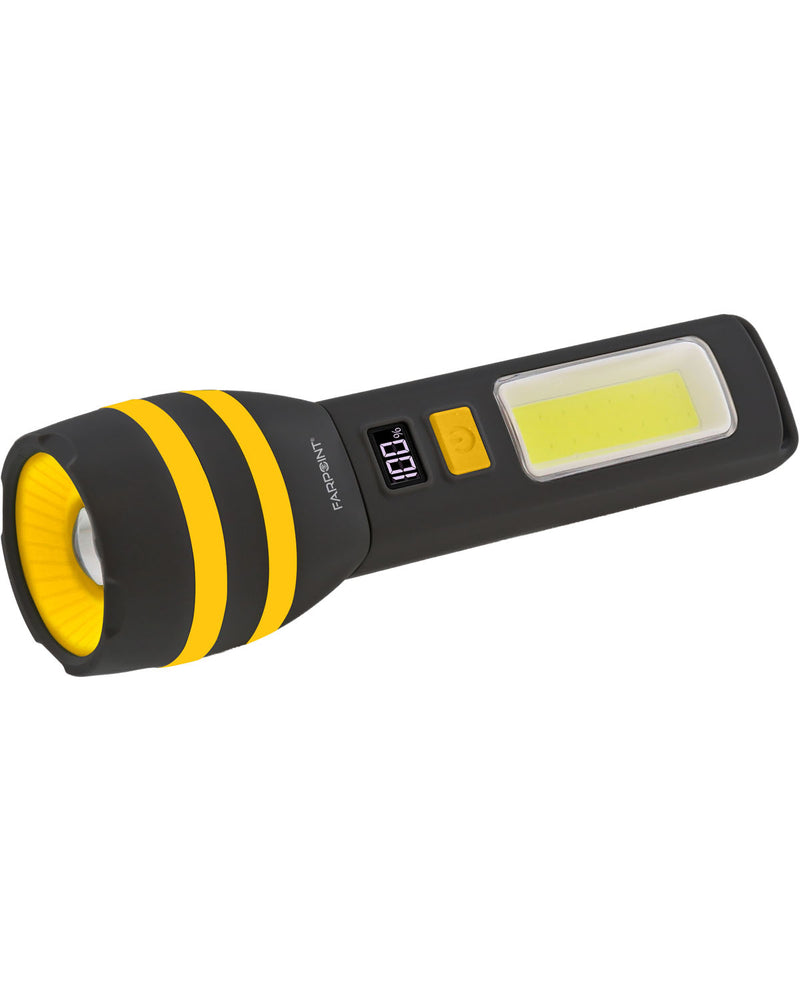 500LM/150LM Dual Light,Digital Display Flashlight