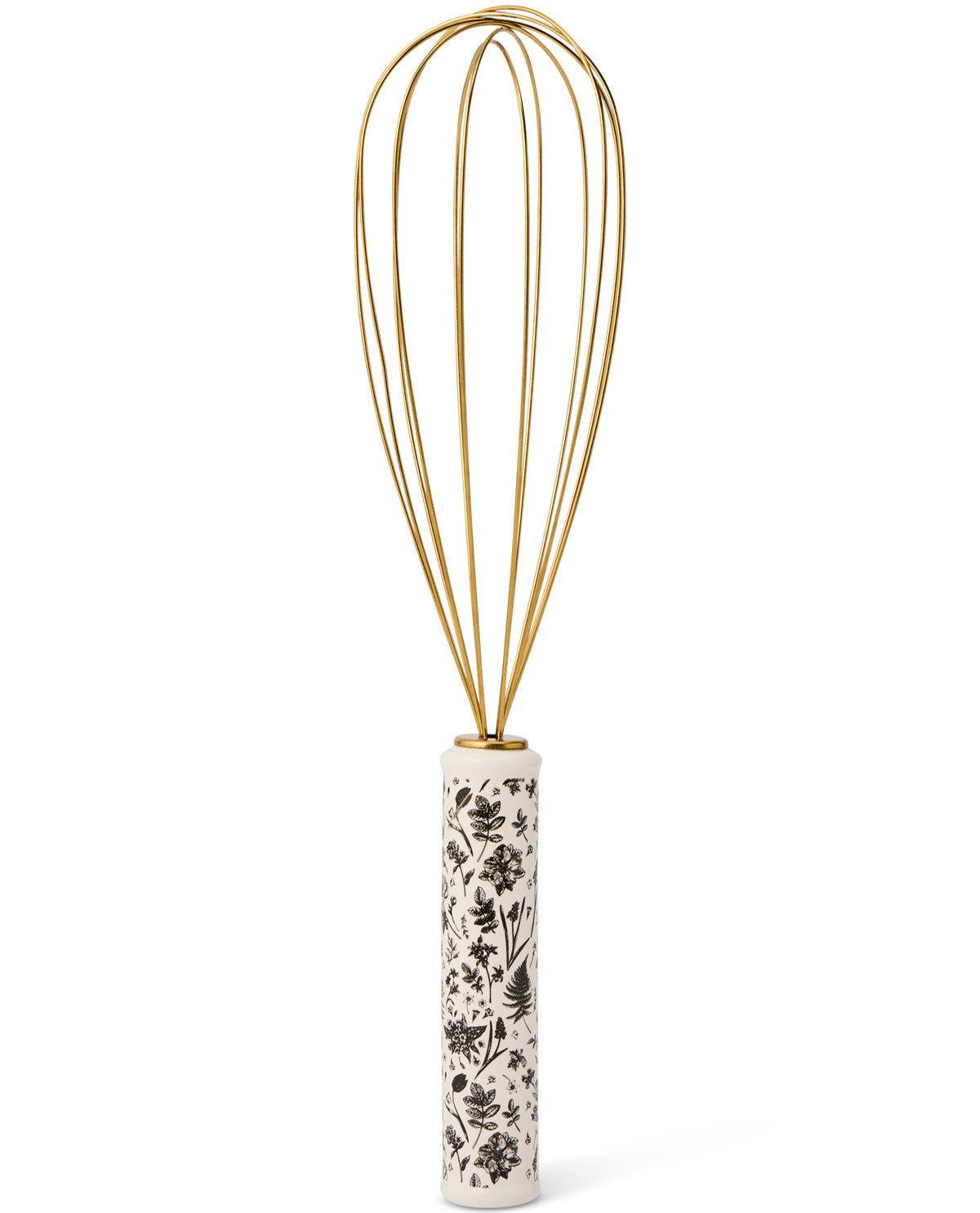 Soft Gold Whisk With Printed Ceramic Handle