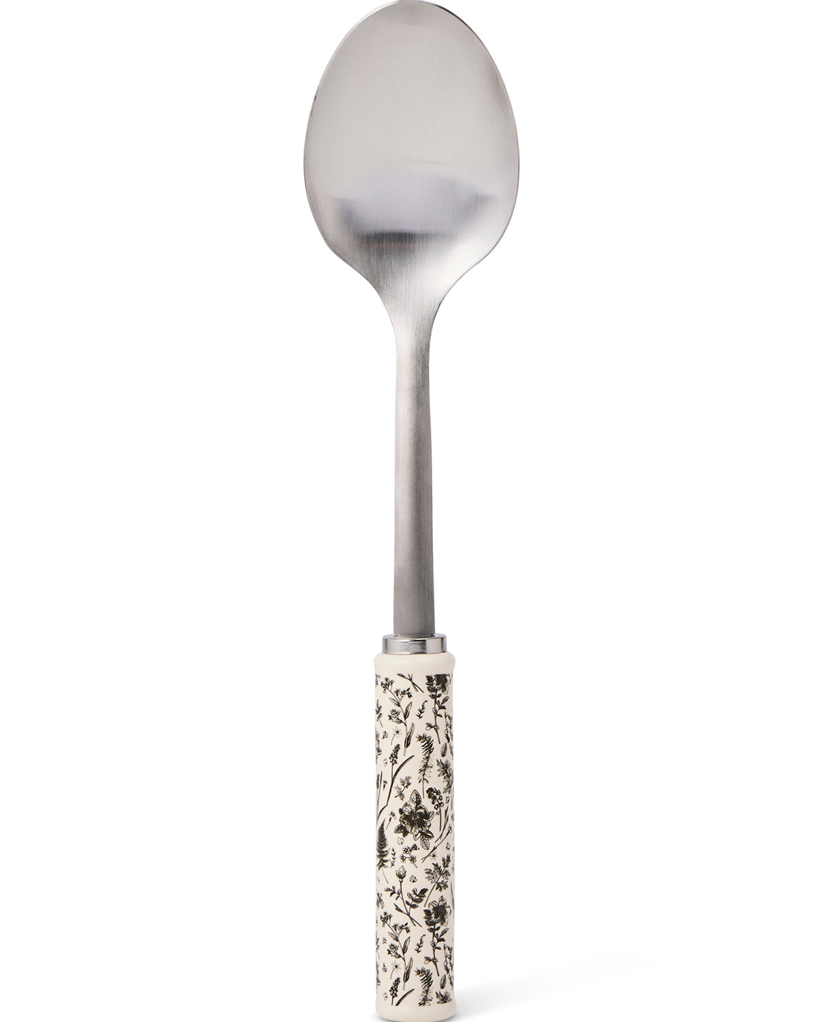 Sliver Spoon With Printer Ceramic Handle