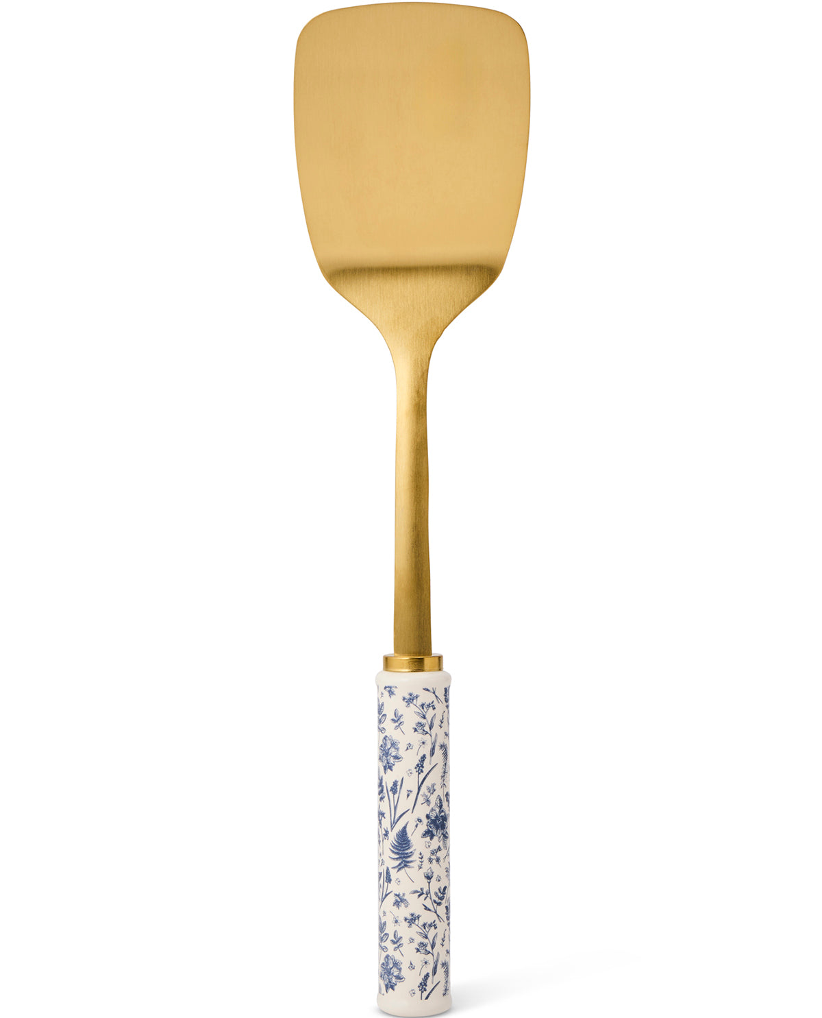 Soft Gold Turner With Printer Ceramic Handle Night Fern