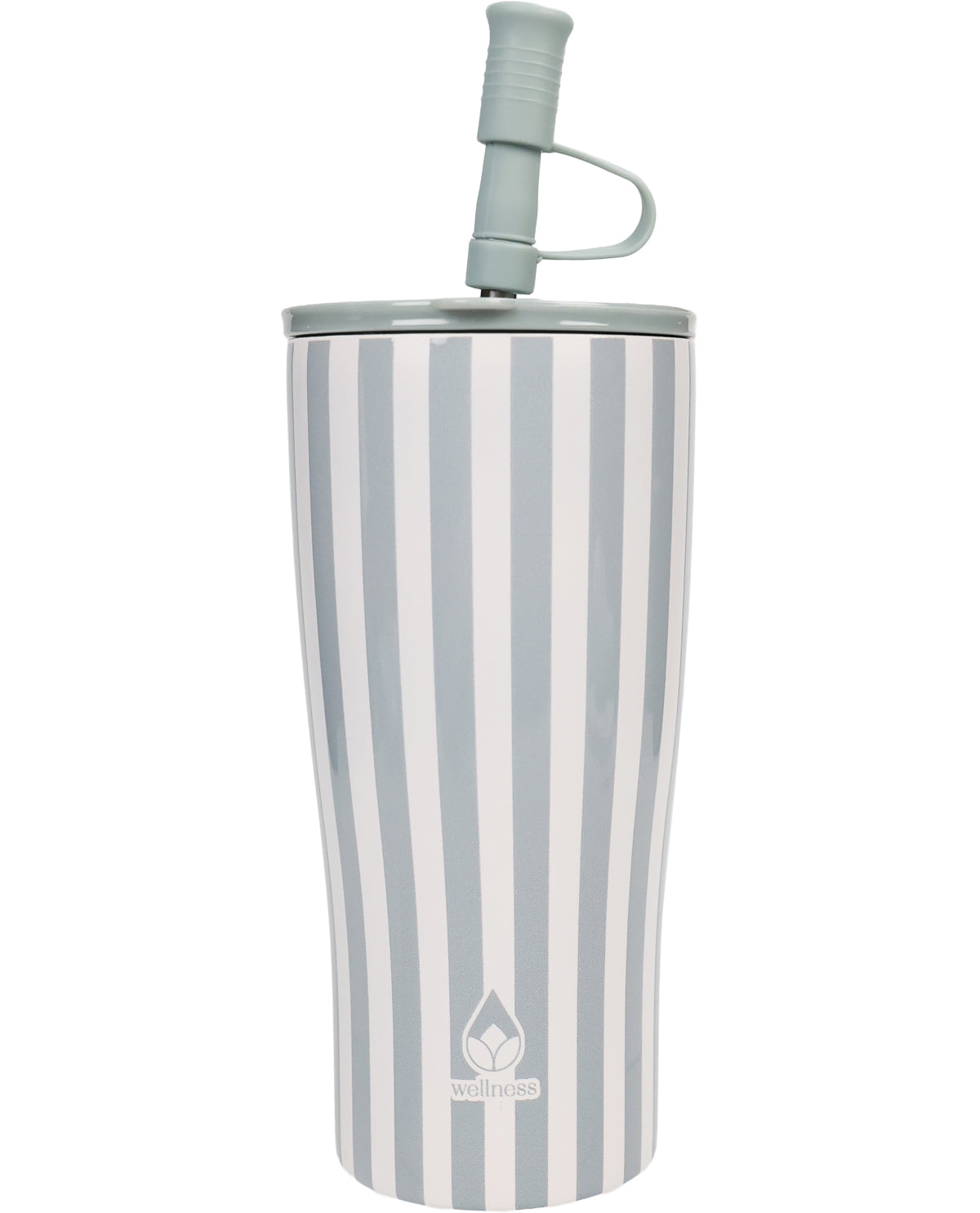 20oz Sage Cabana Strip Tumbler