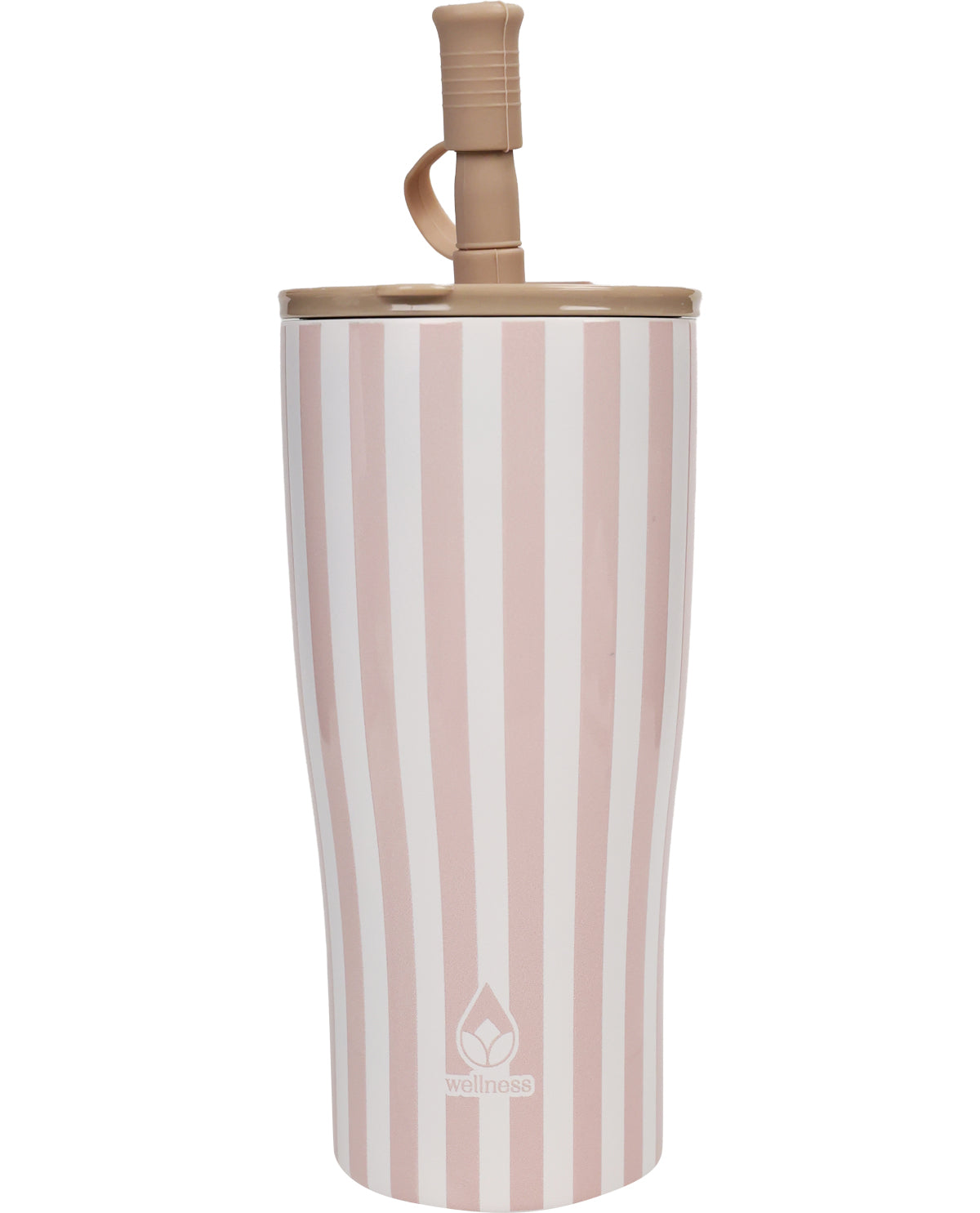 20oz Khaki Cabana Strip Tumbler