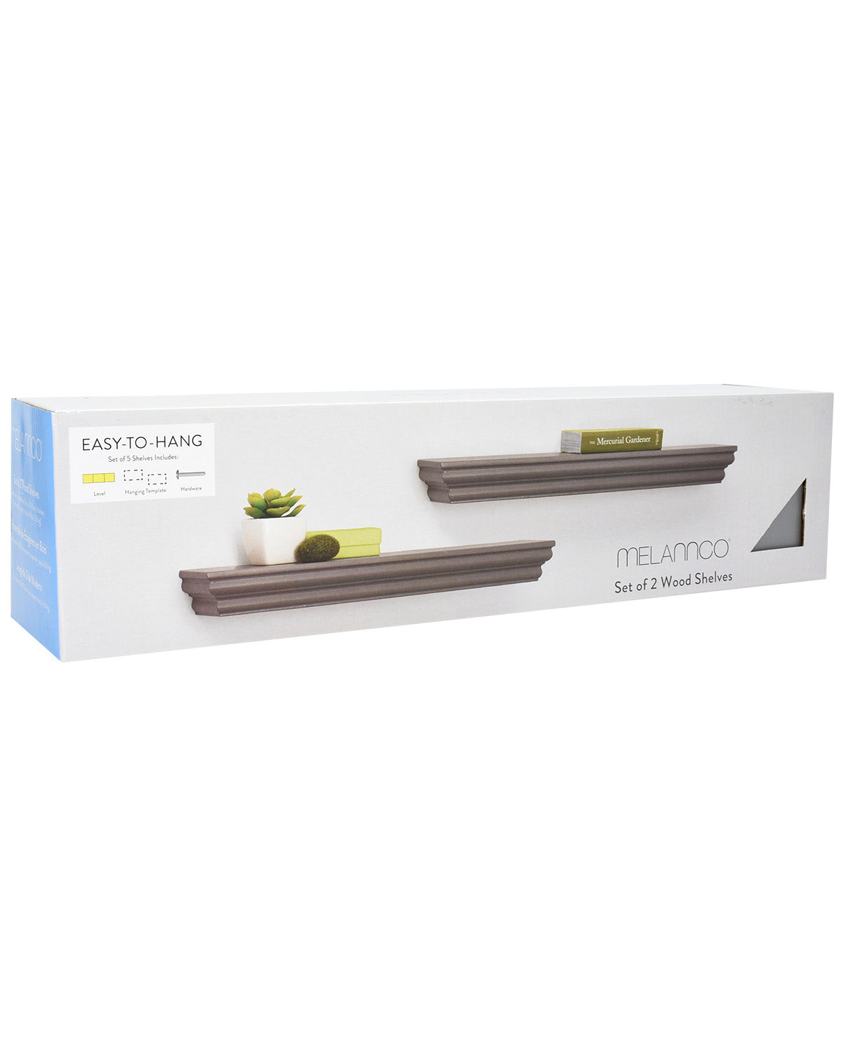 Shelf Floating 2pc Grey Set