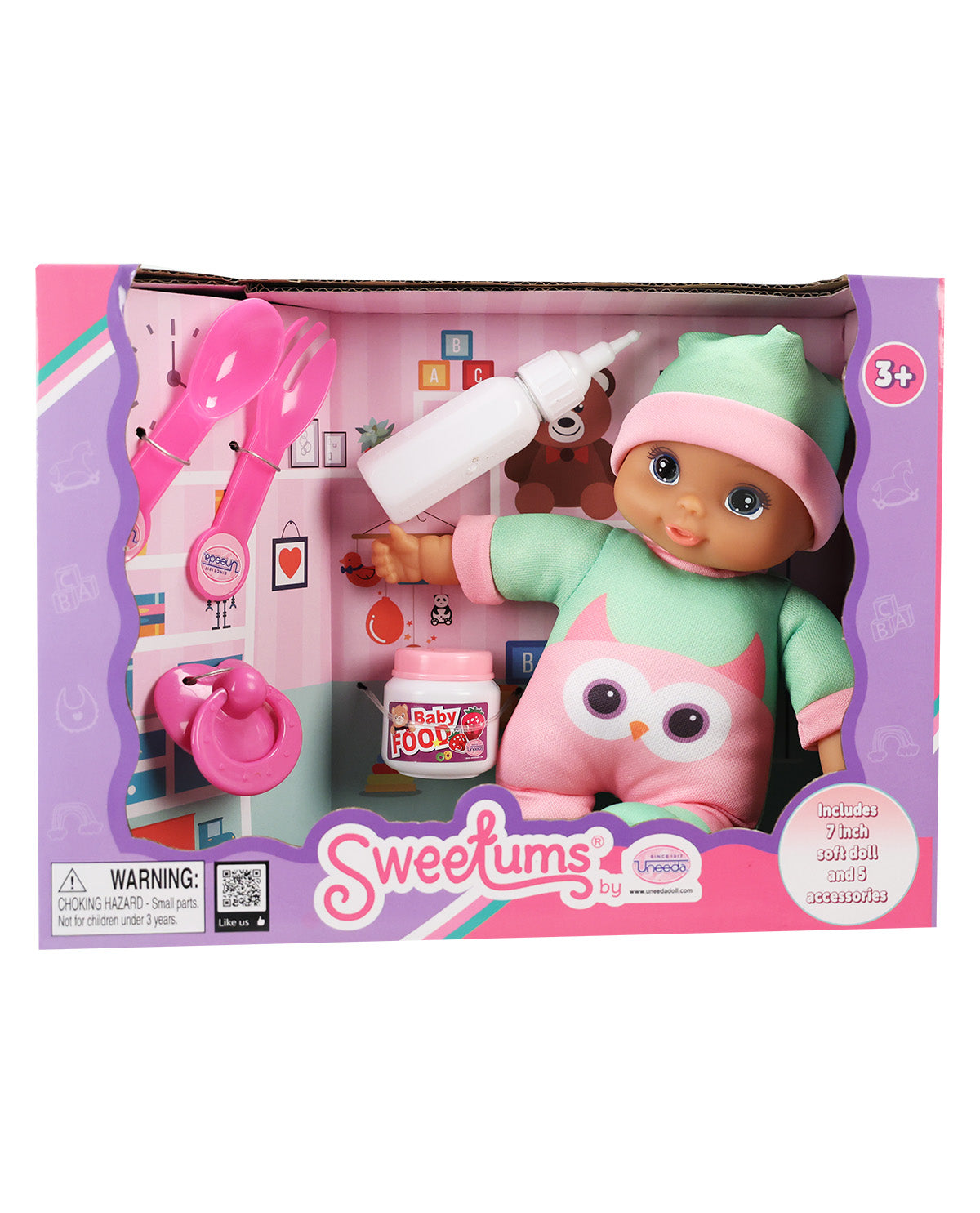 Sweetums 7"Stuffed Doll With Accessories