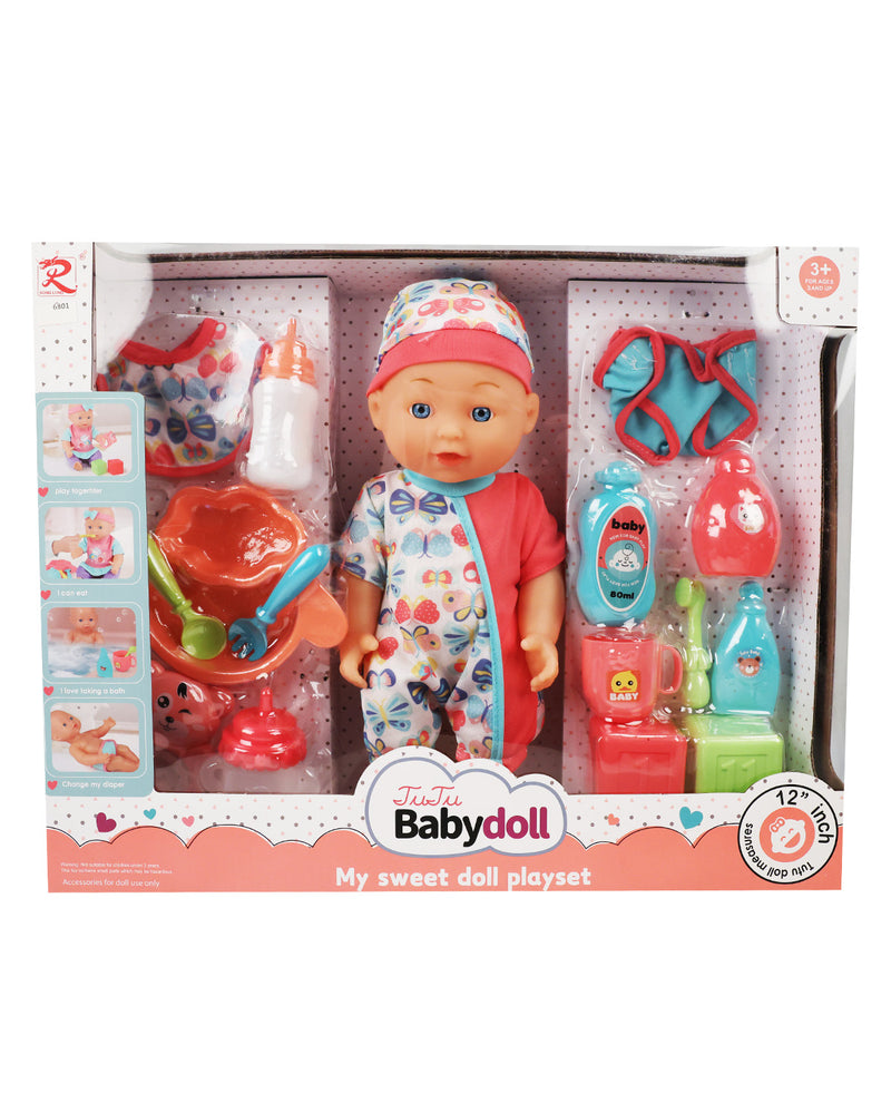 Baby Doll with Accessory Set