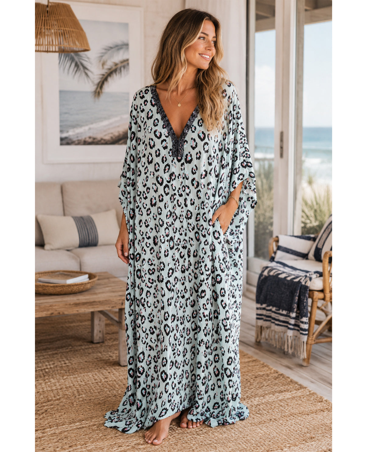 Elegant Emily Short Caftan