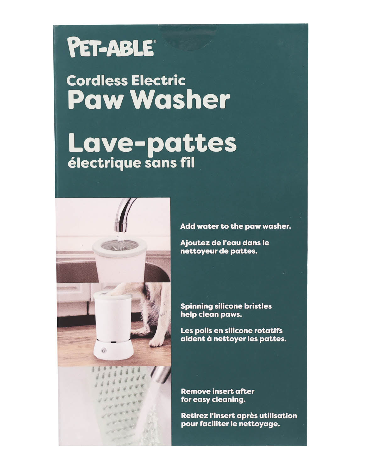 Cordless Electric Paw Washer- Sage