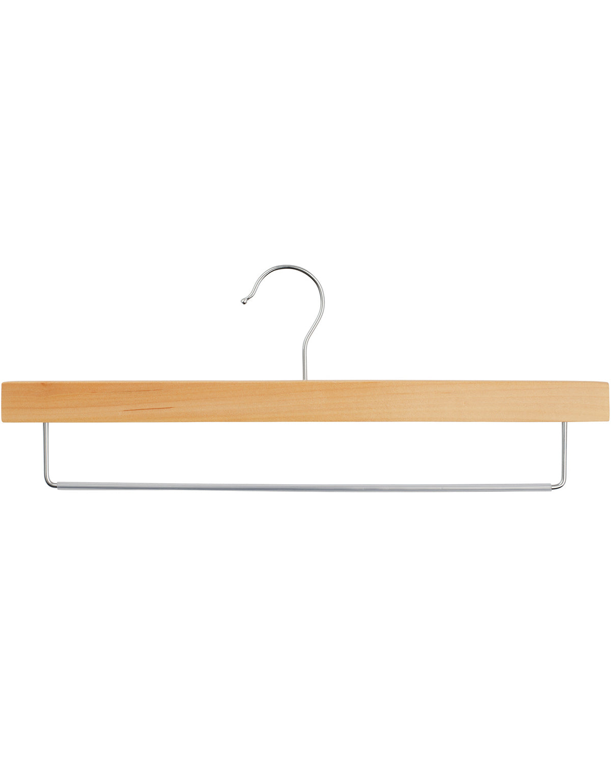 5pk Wooden Pants Hanger Set- Metal Bar With PVC Tube