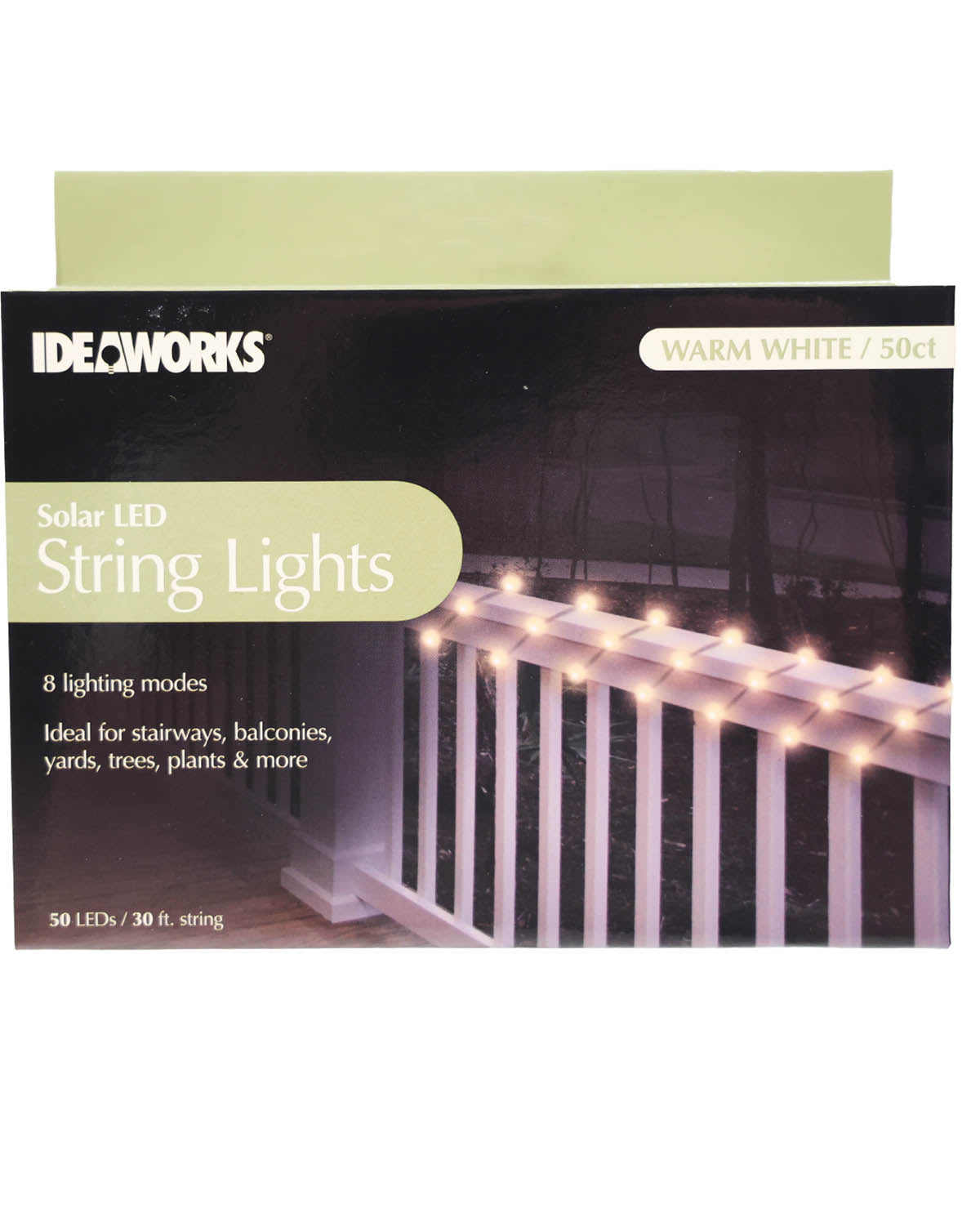 Solar String Light 50ct Warm White Lights