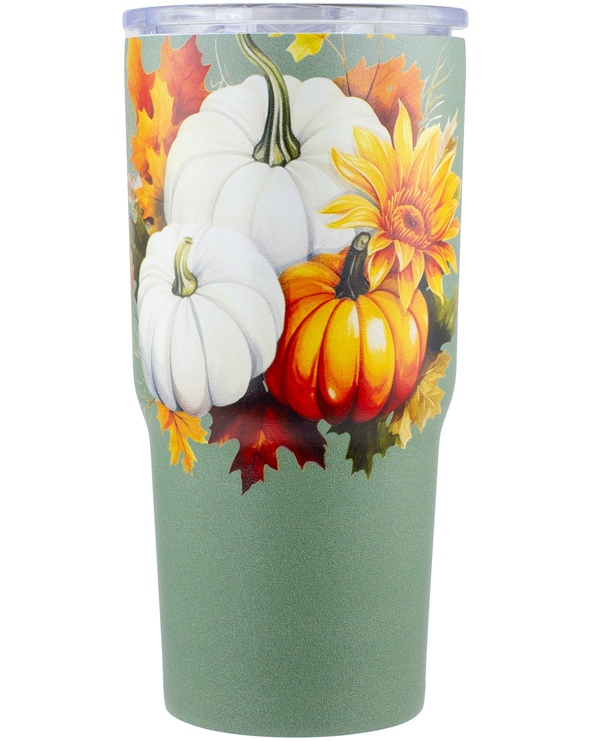 20oz Stainless Steel Tumbler Sage Pumpkins