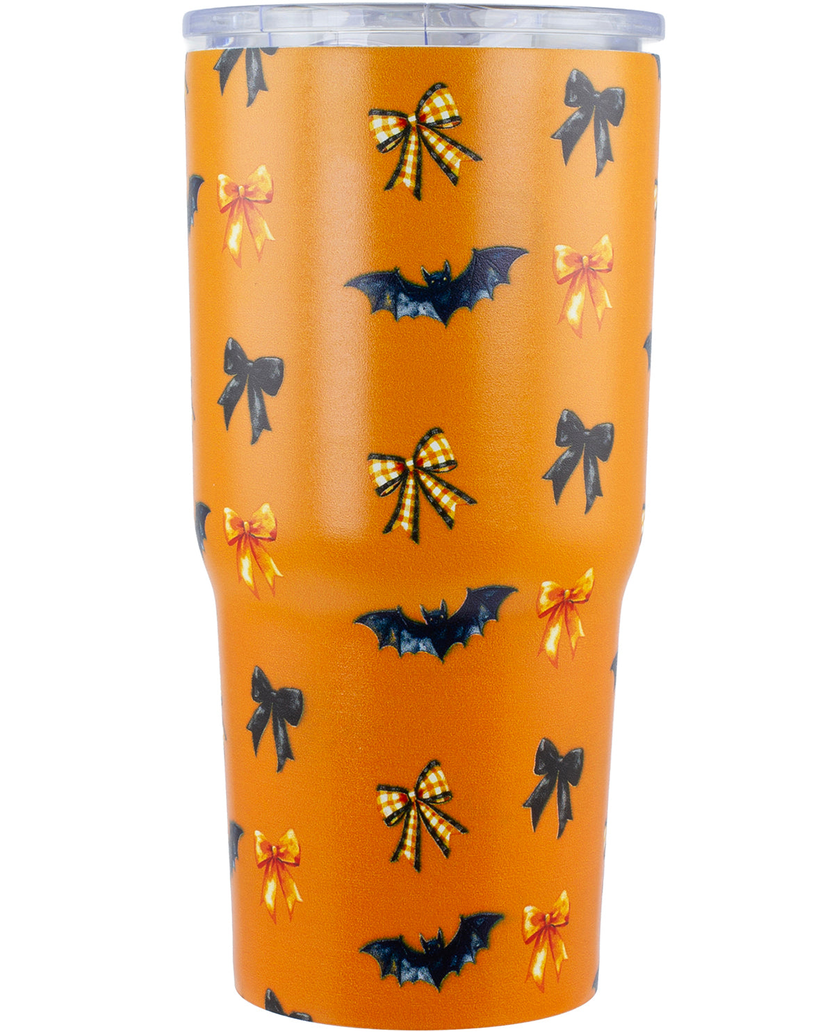 20oz Stainless Steel Tumbler Orange Bats And Bows