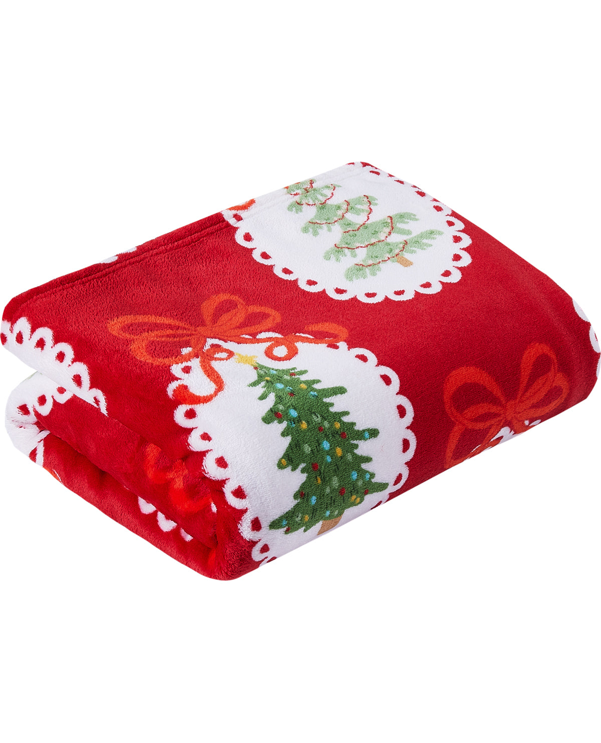Tis The Season To Be Cozy Holiday Doilies Plush Throw
