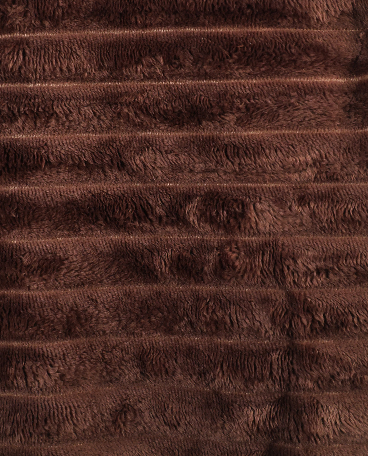 Coffee Ribbed Plush Throw