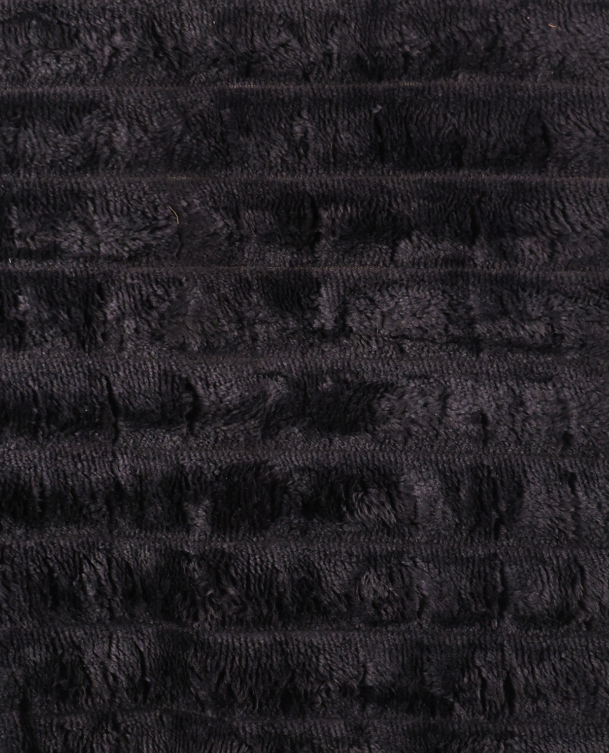 Black Plush Rib 50x60" Throw