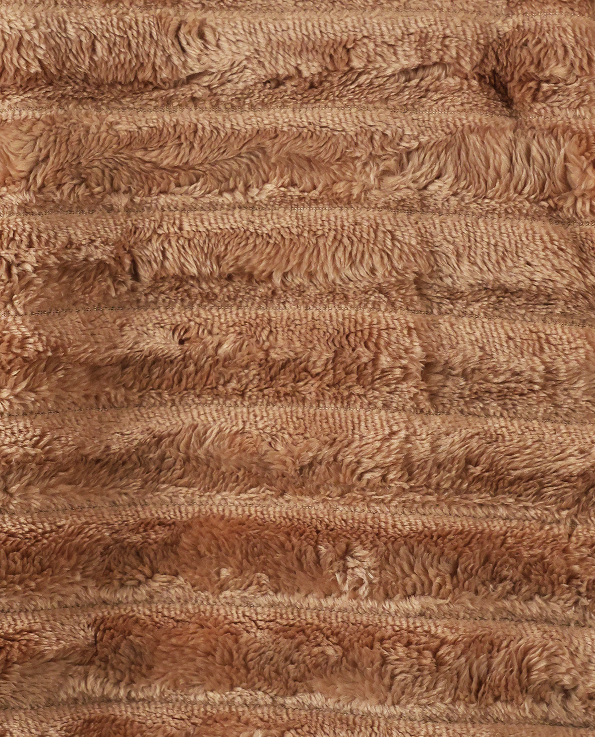 Cinnamon Plush Ribbed Throw