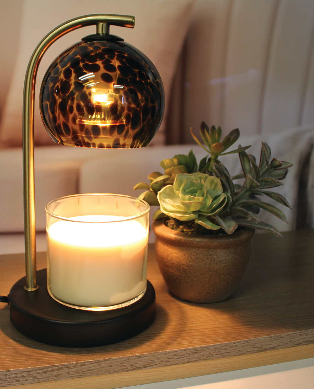 Tortoise Glass Candle Warmer