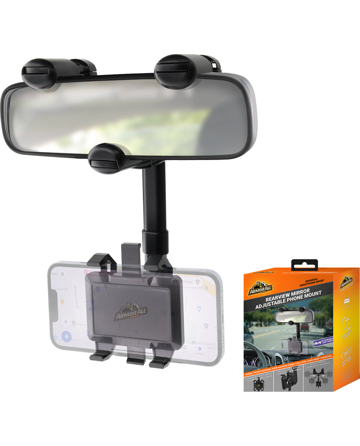 Rearview Mirror Adjustable Phone Mat