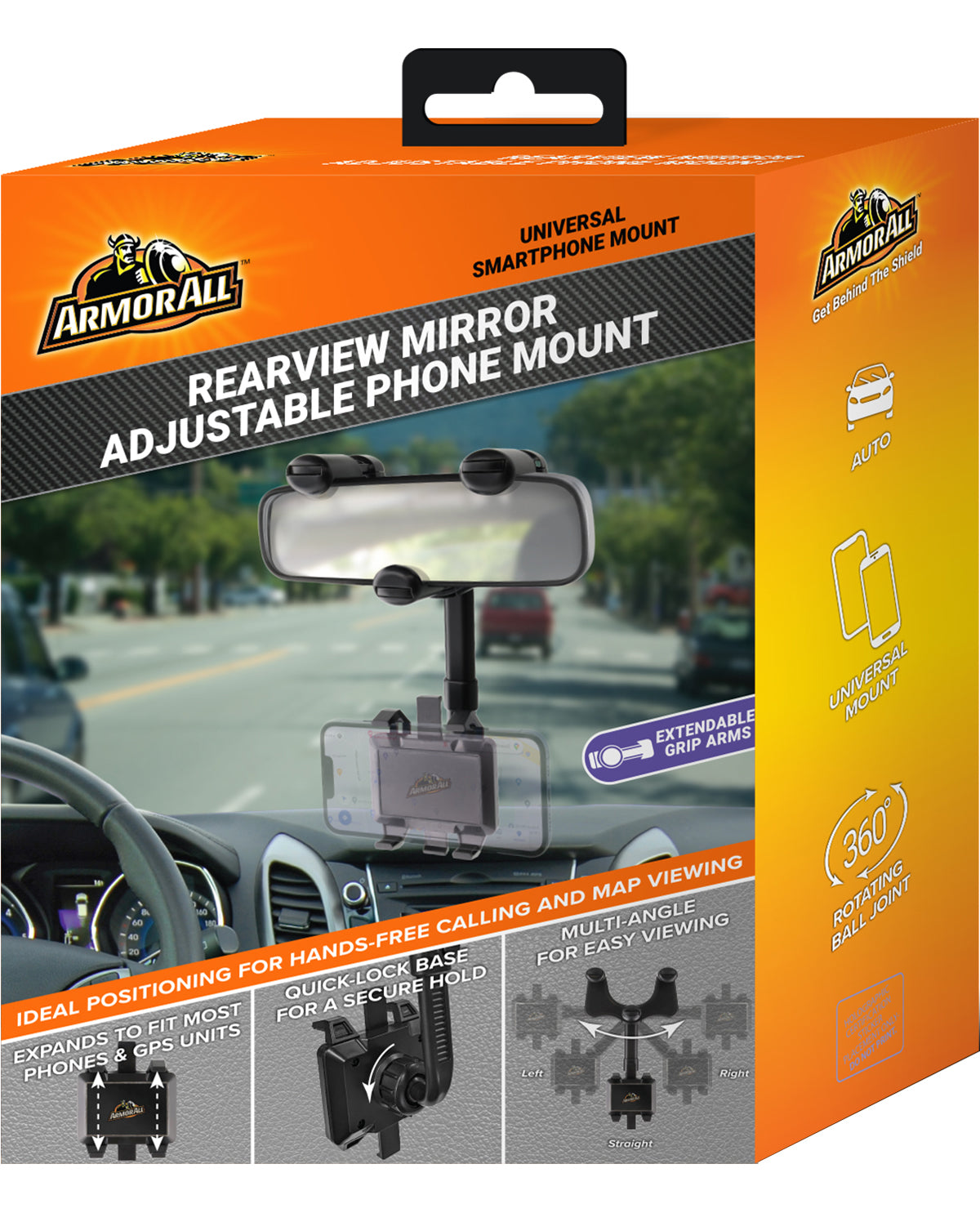 Rearview Mirror Adjustable Phone Mat
