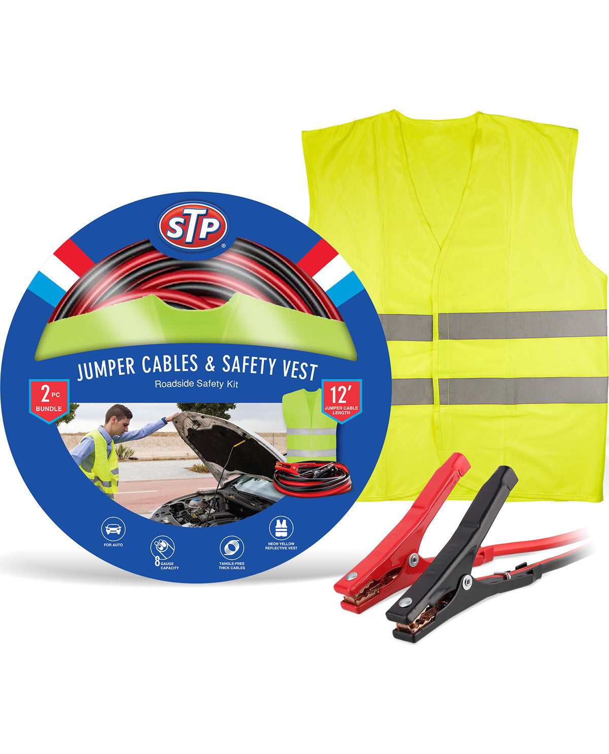 Jumper Cables And Vest Kit Multipurpose