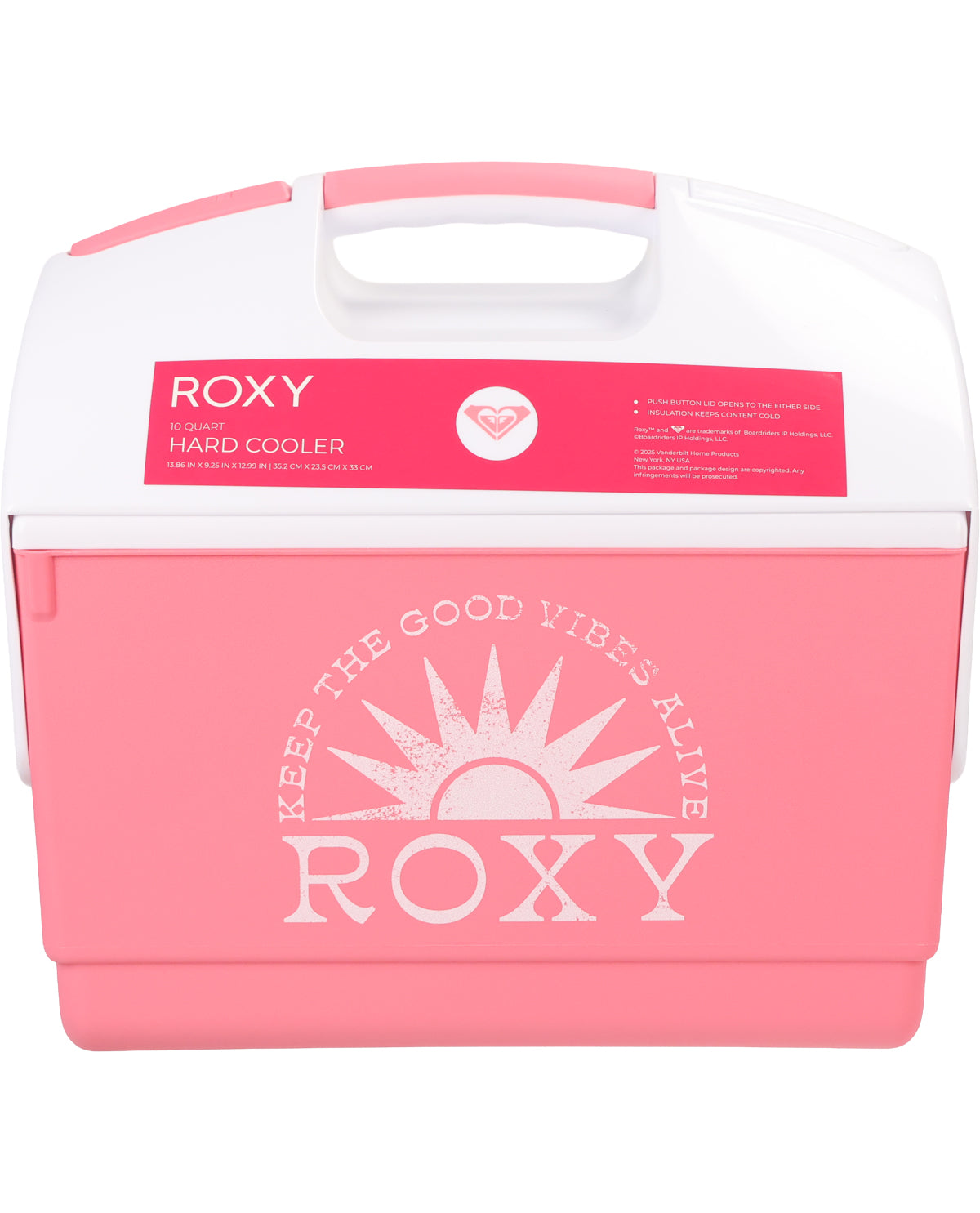 Roxy 10qt Good Vibes Cooler Box 12 Cans