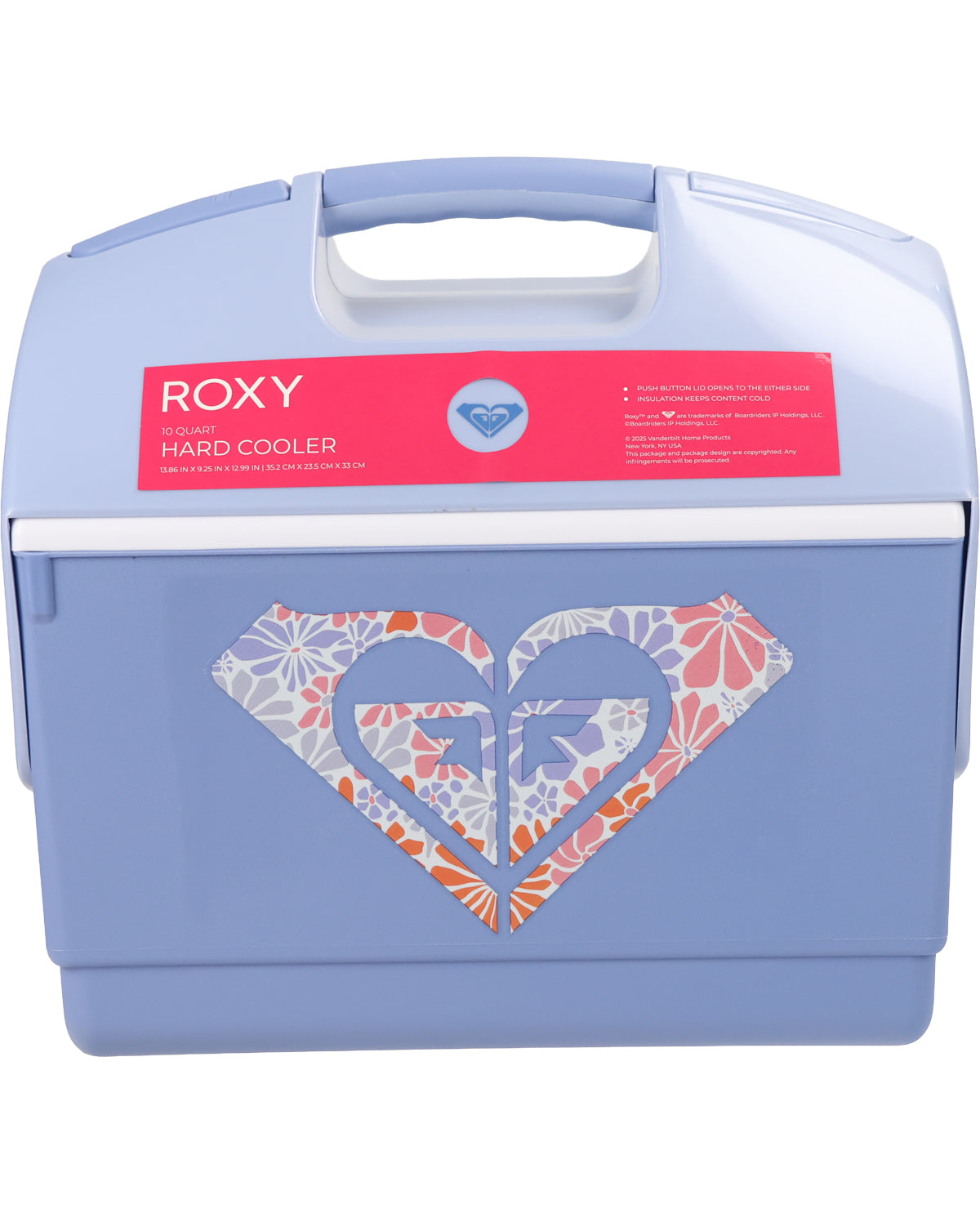 Roxy 10qt Floral Cooler Box 12 Cans