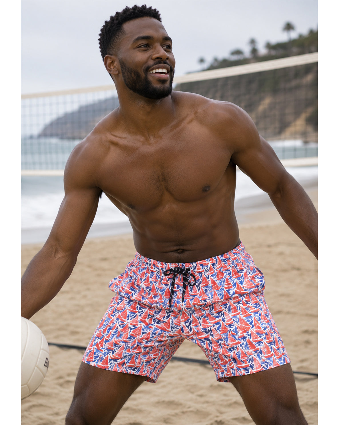 Lands End Printed Volley Swim Short
