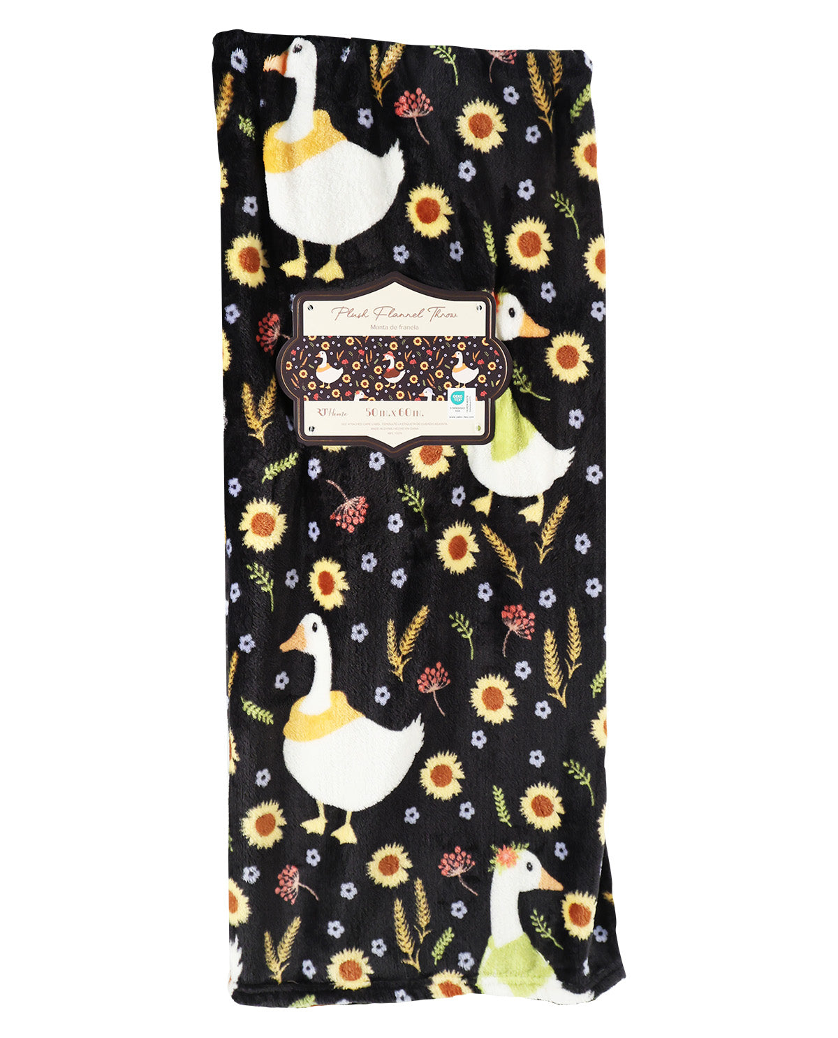 Fall Goose Plush Throw