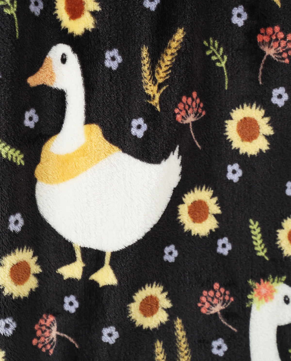 Fall Goose Plush Throw